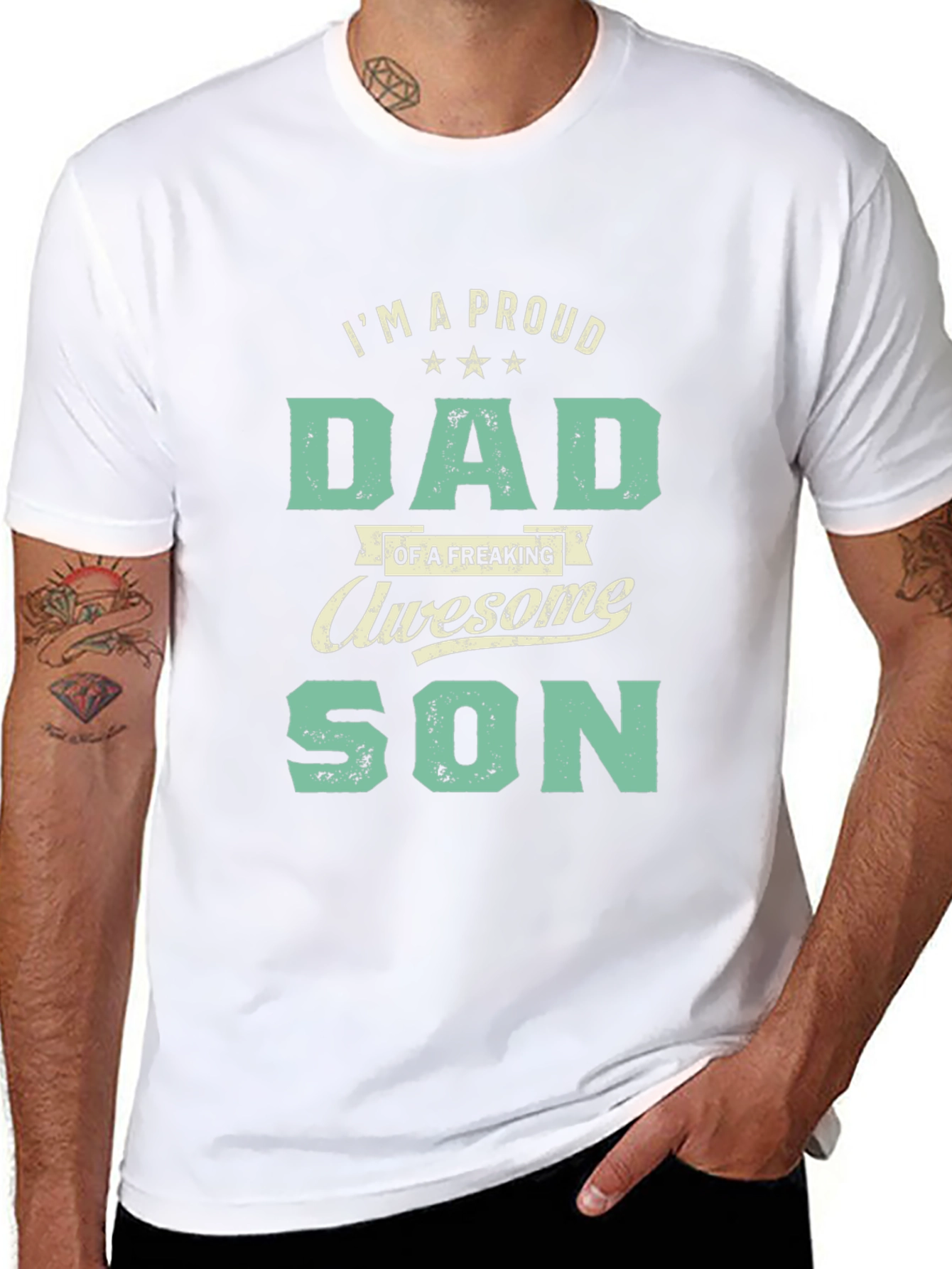 Proud Dad of Awesome Son T-Shirt