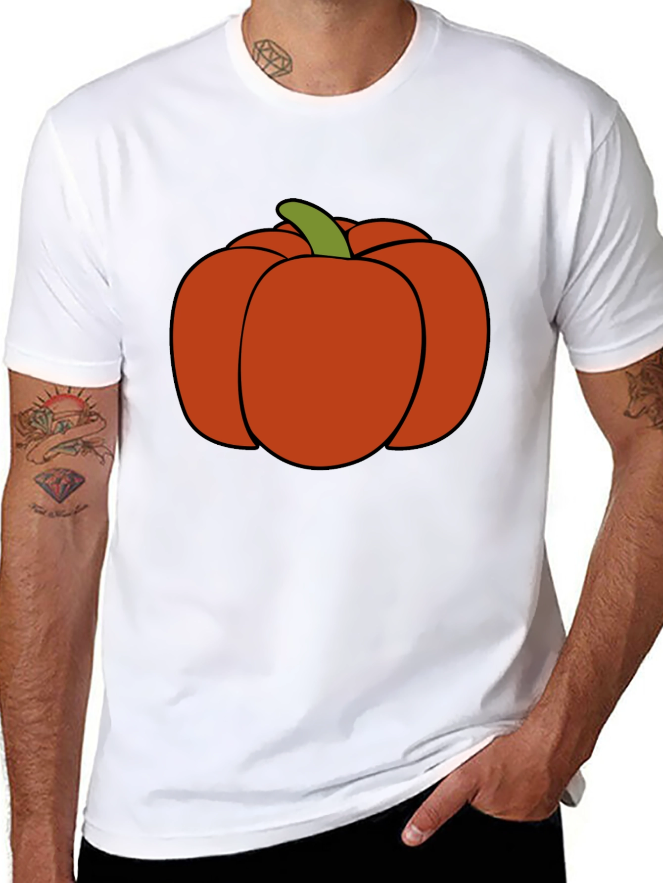 Pumpkin Graphic Tee - Halloween Style