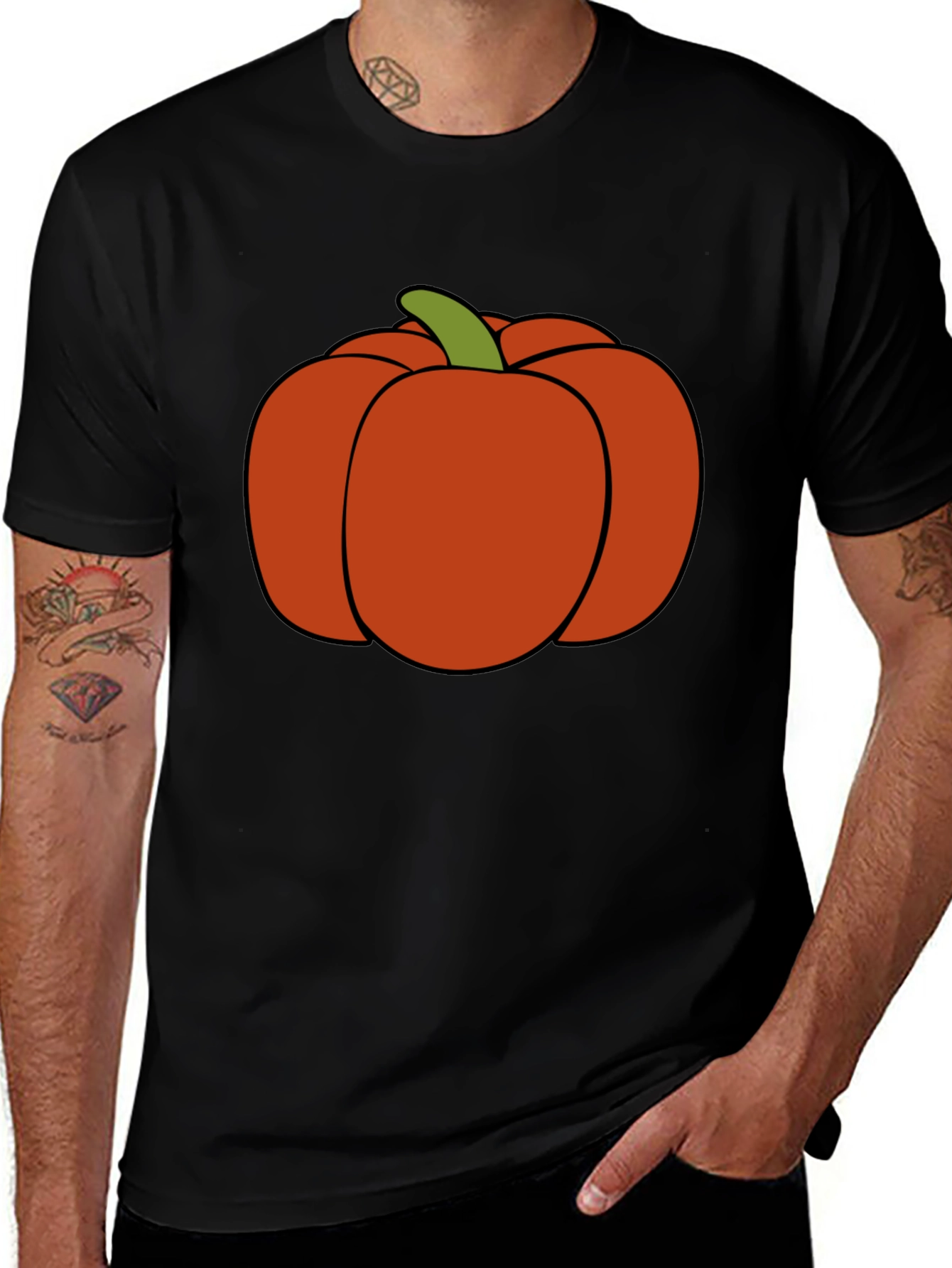 Pumpkin Graphic Tee - Halloween Style