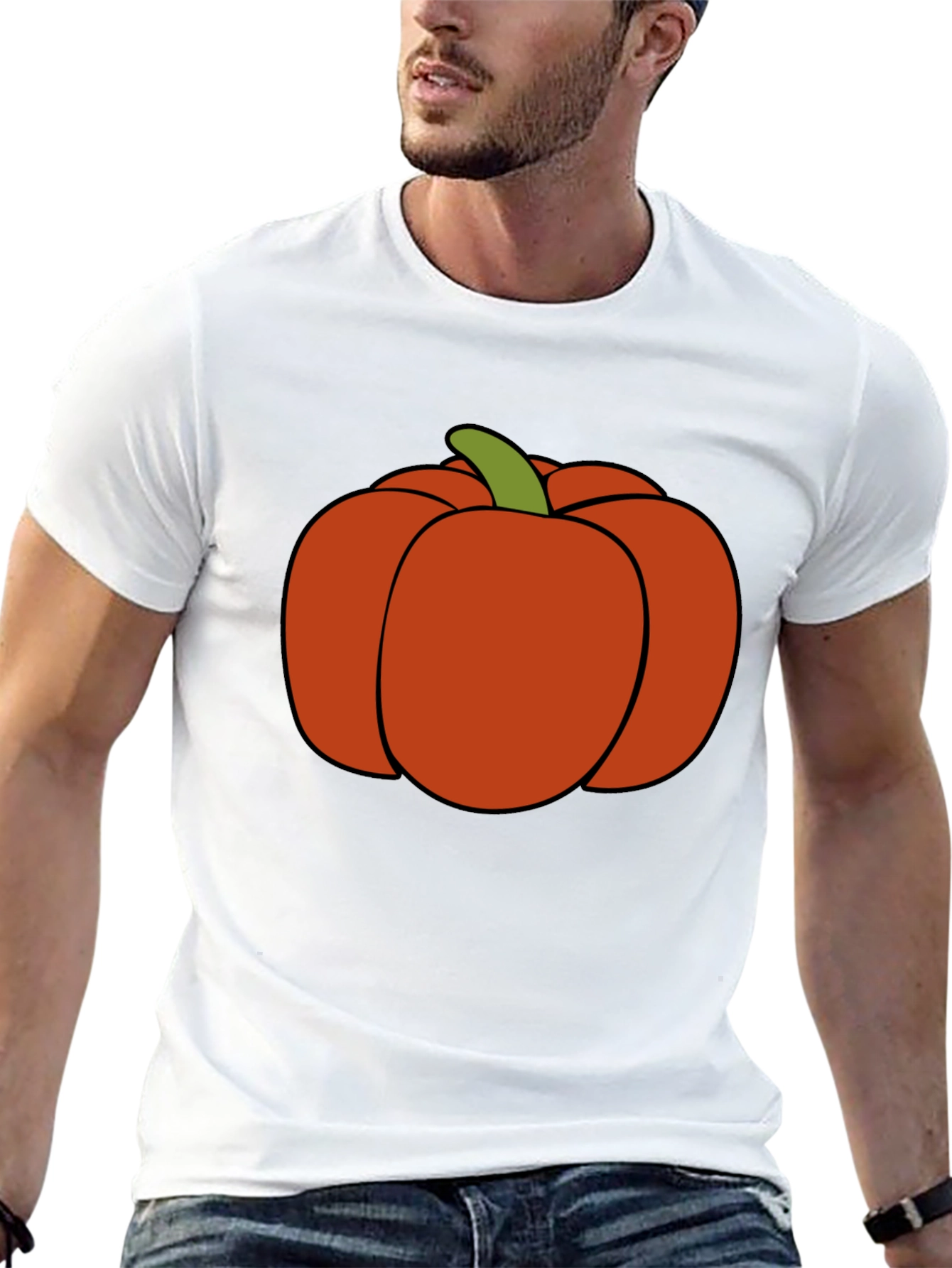 Pumpkin Graphic Tee - Halloween Style