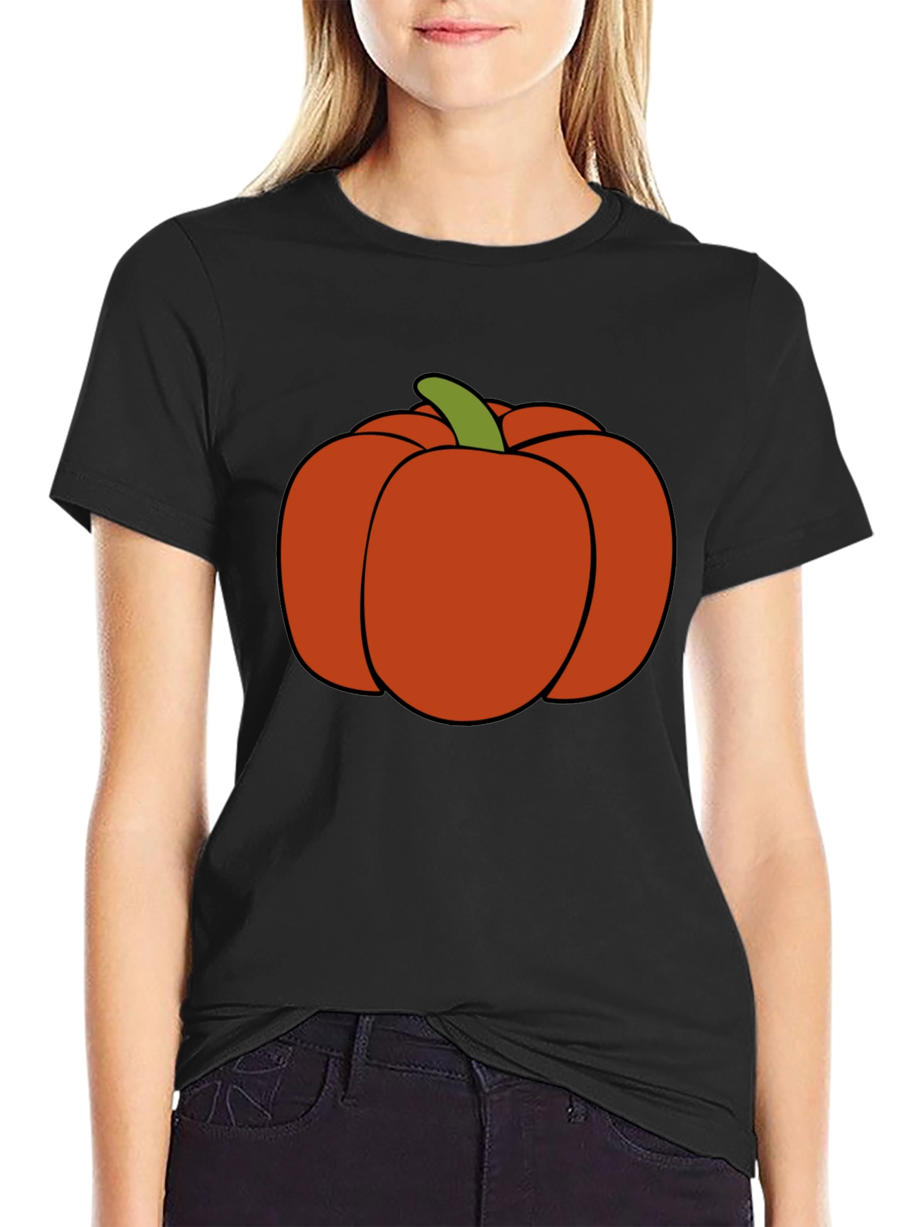 Pumpkin Graphic Tee - Halloween Style