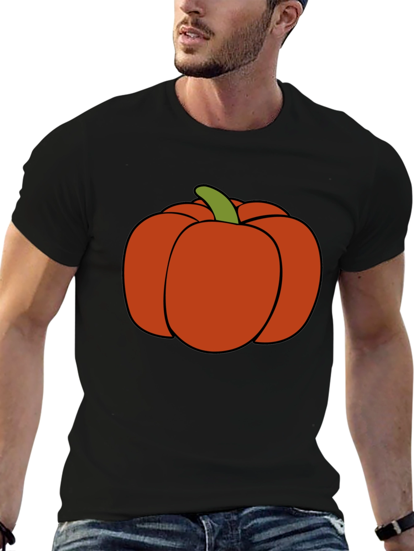 Pumpkin Graphic Tee - Halloween Style