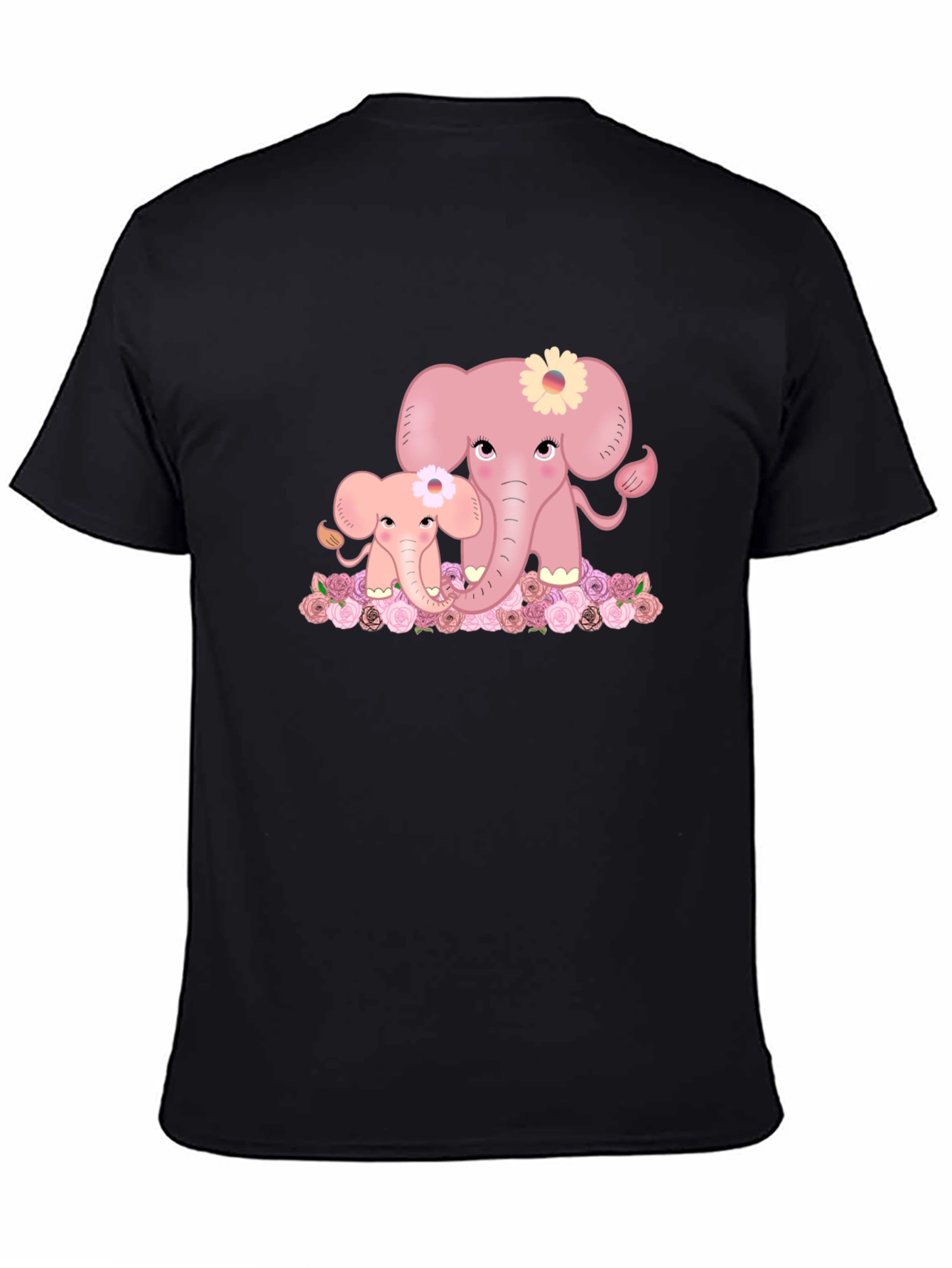Cute Elephant Graphic Tee - Mom & Baby Design