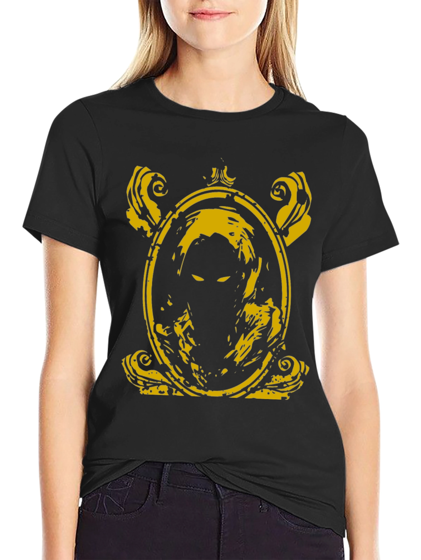 Grim Reaper Portrait Graphic T-Shirt