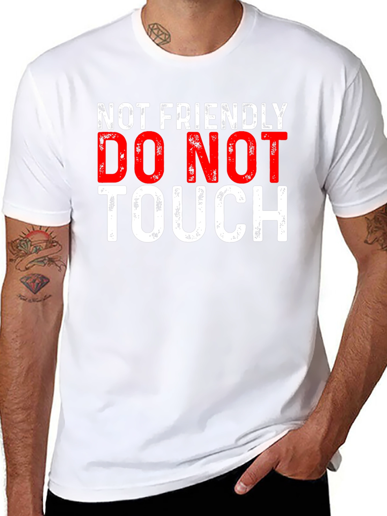 Not Friendly Graphic Tee - Do Not Touch