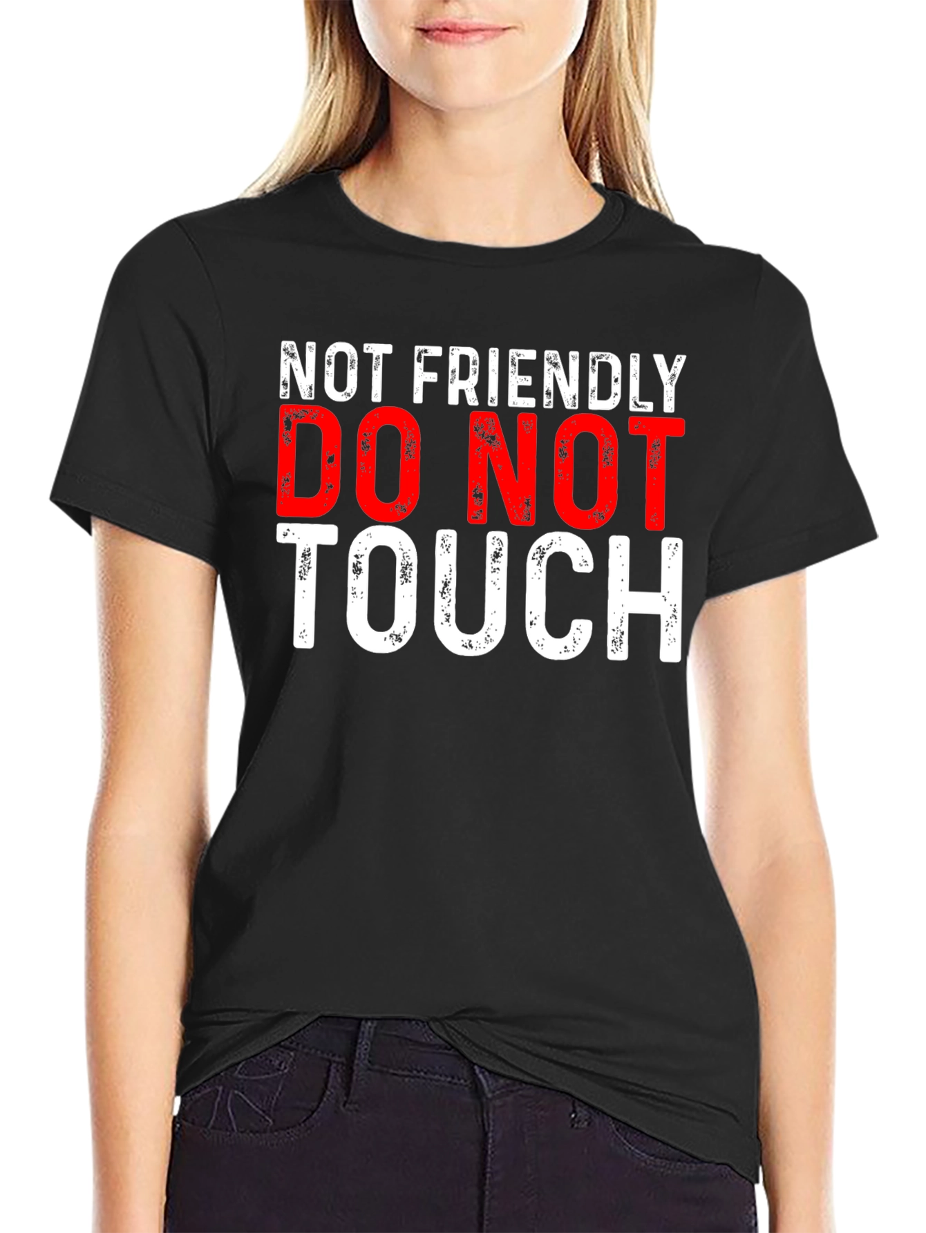 Not Friendly Graphic Tee - Do Not Touch