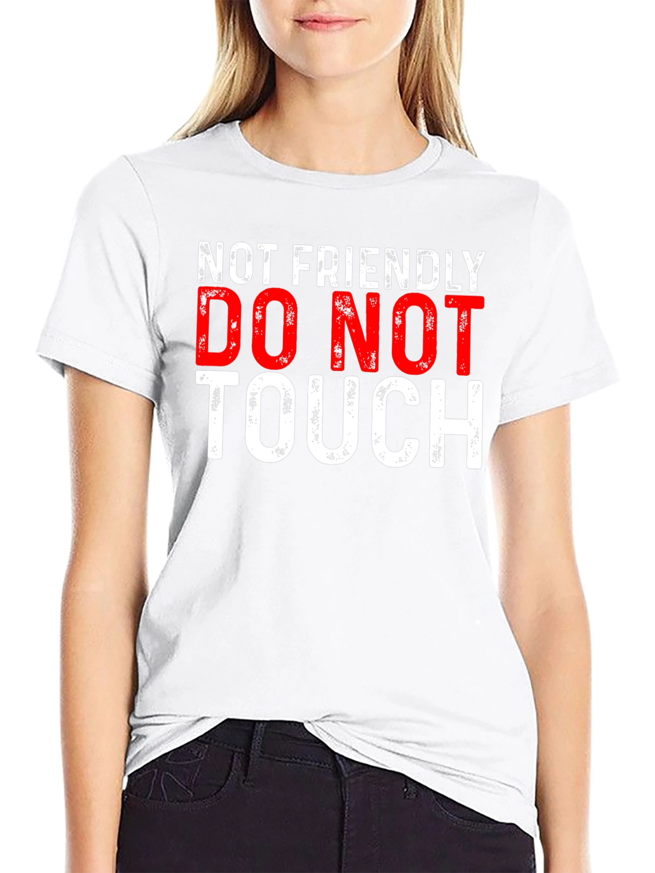 Not Friendly Graphic Tee - Do Not Touch