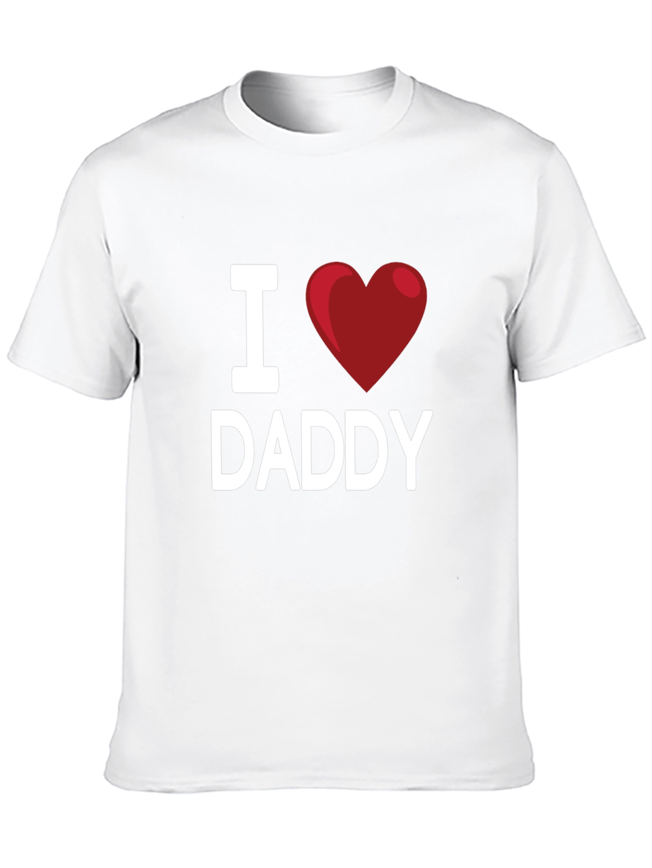 I Heart Daddy Black T-Shirt