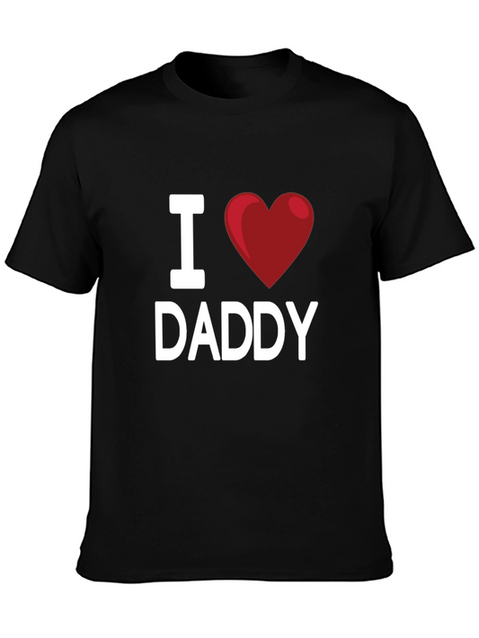 I Heart Daddy Black T-Shirt