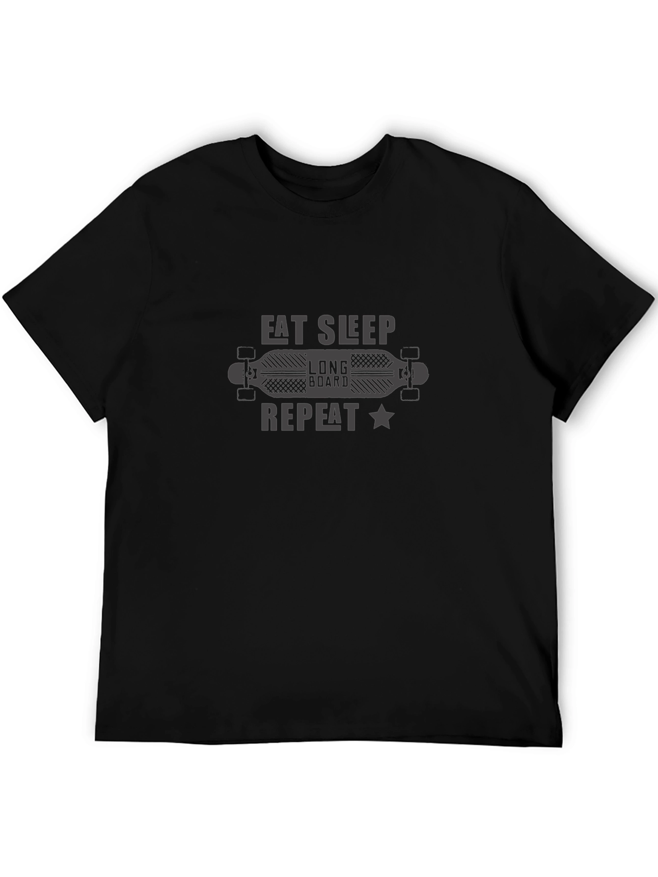 Eat Sleep Longboard Repeat Tee - Skater Style