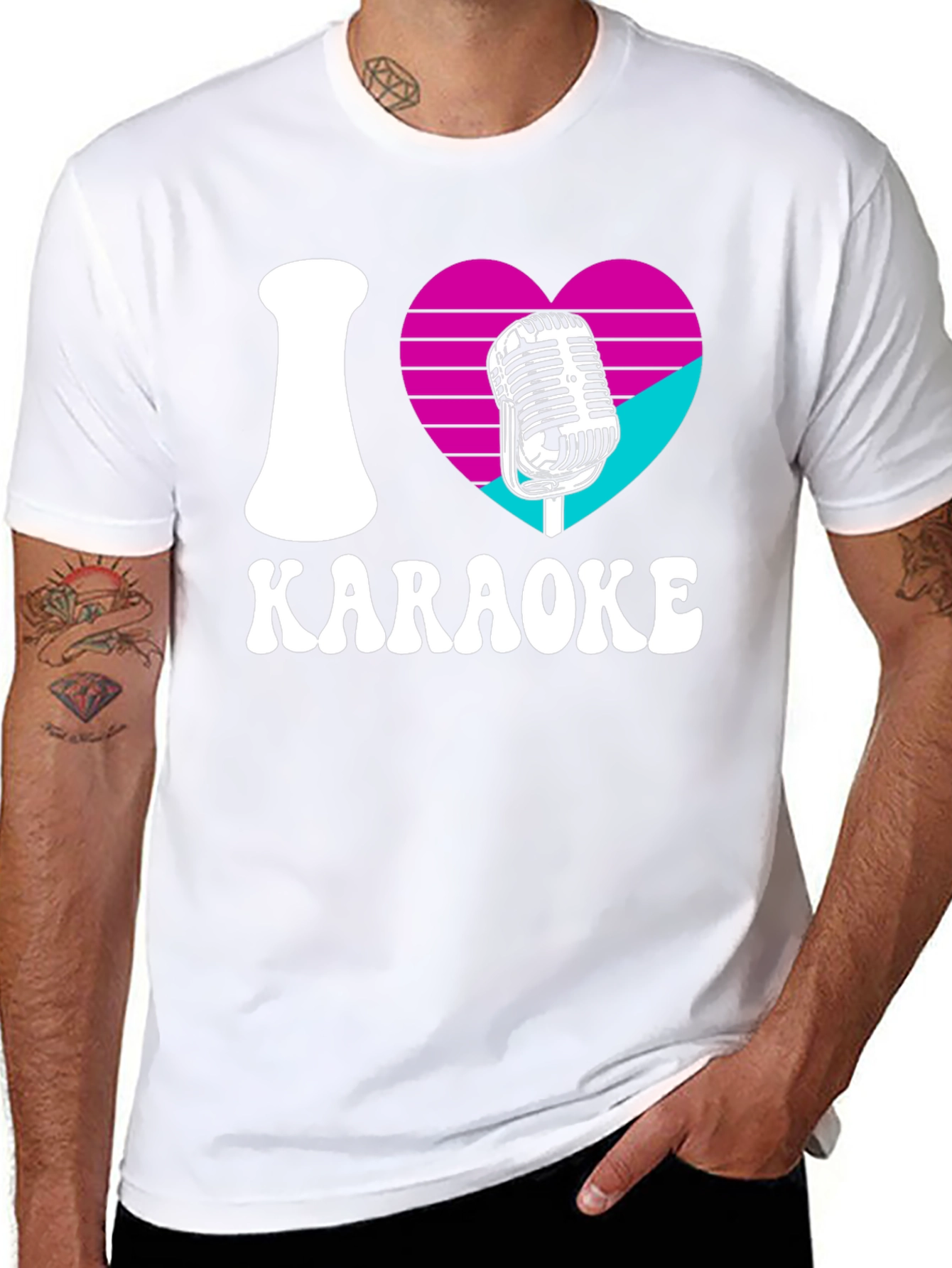 I Love Karaoke Graphic T-Shirt