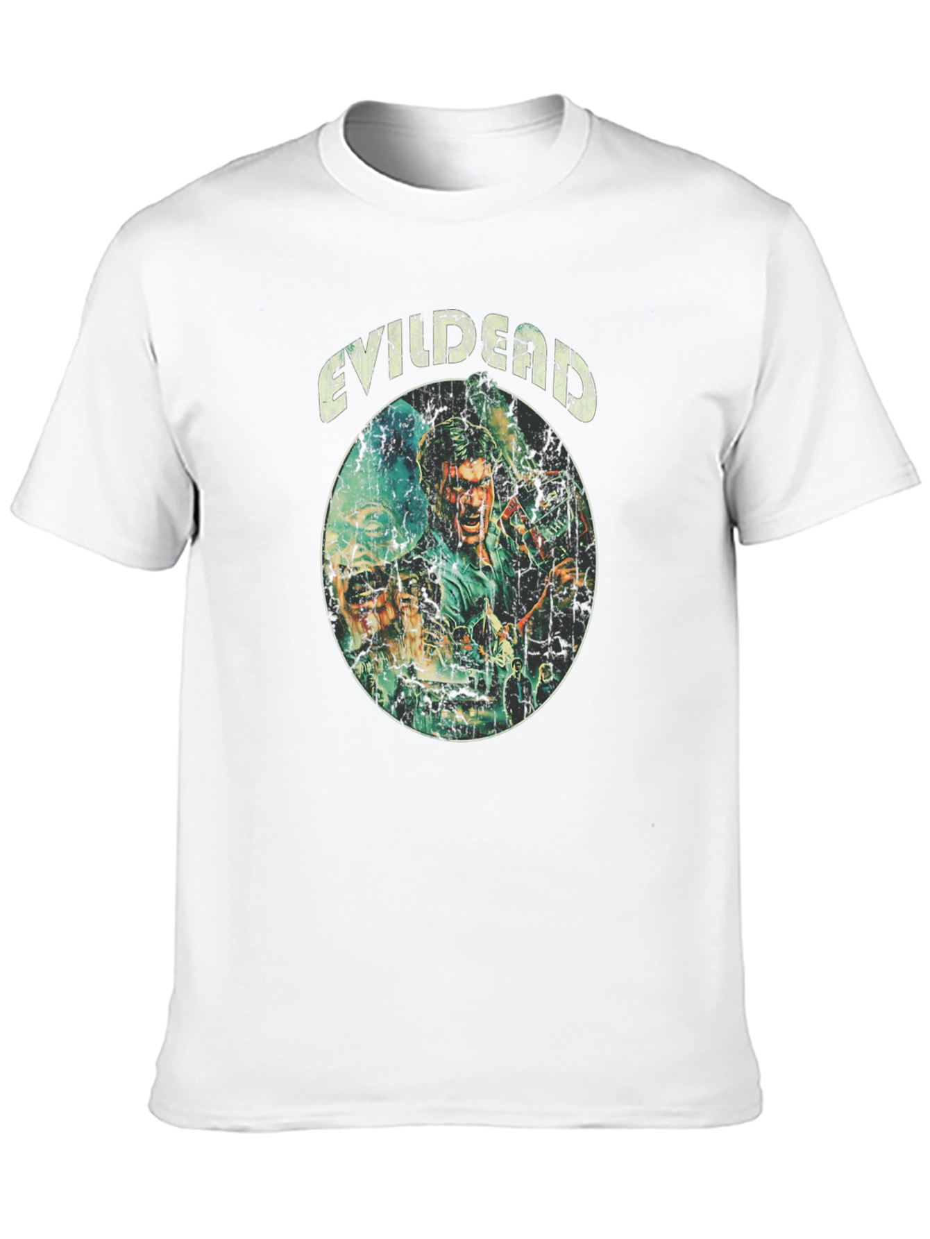 Evil Dead Movie Graphic Print Black T-Shirt