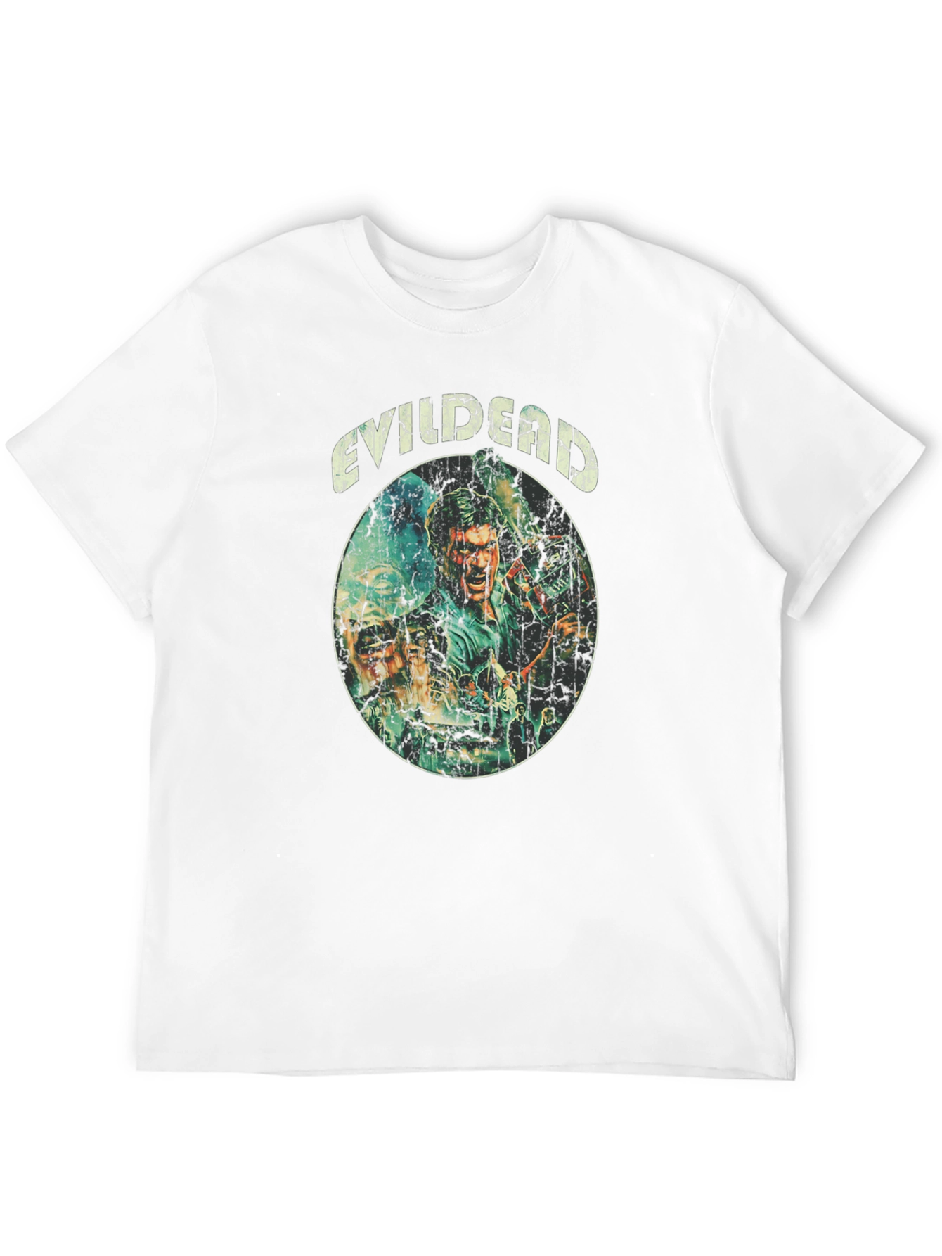 Evil Dead Movie Graphic Print Black T-Shirt