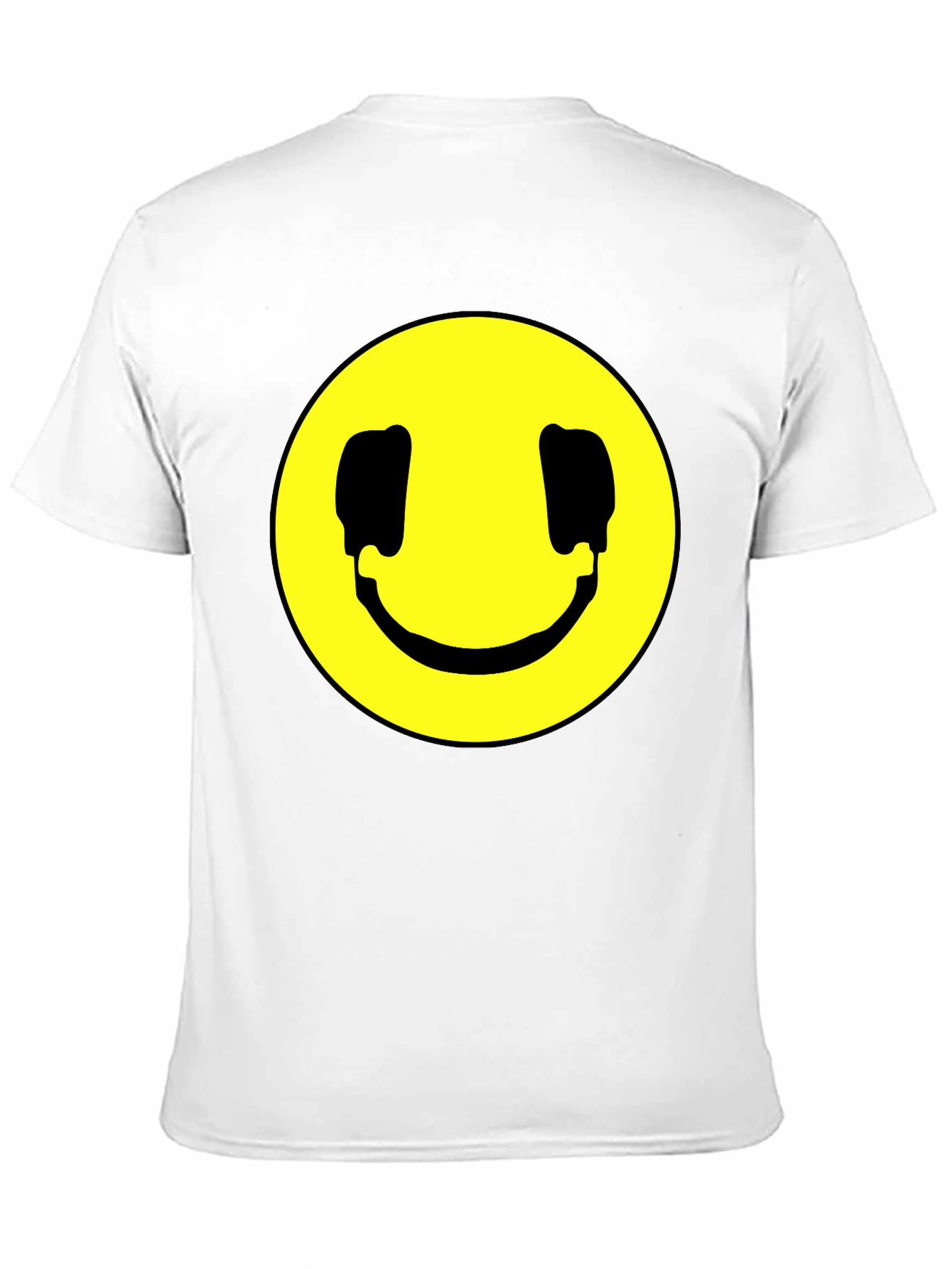 Smiley Face Graphic Black T-Shirt