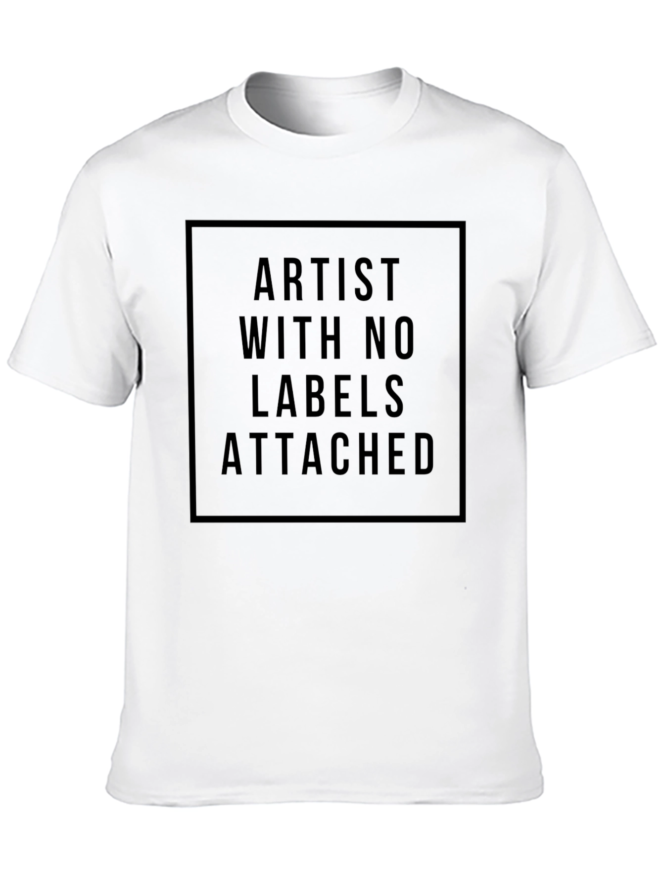 Artist With No Labels Attached Black T-Shirt