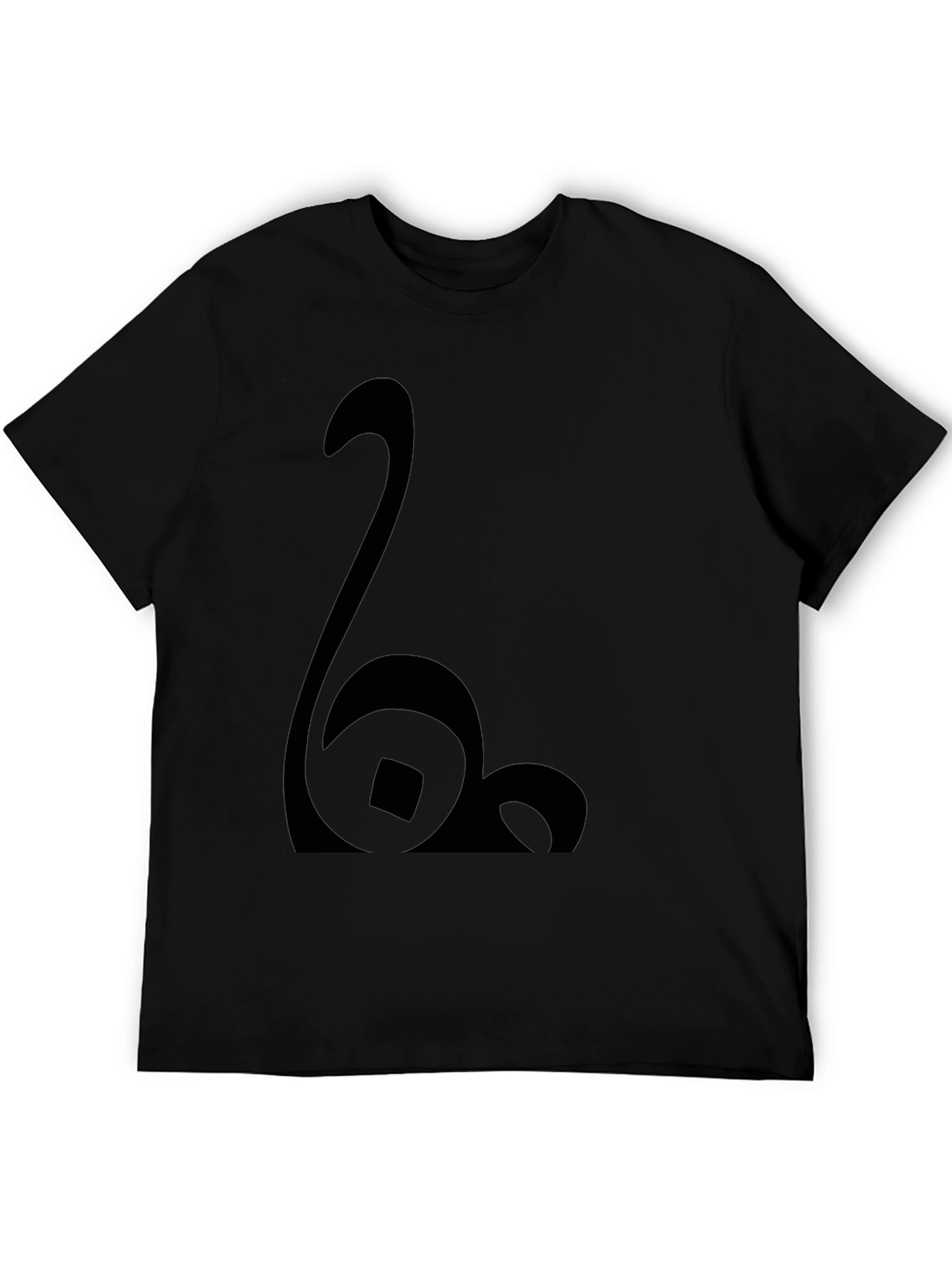 Modern Black Graphic Tee - Abstract Design