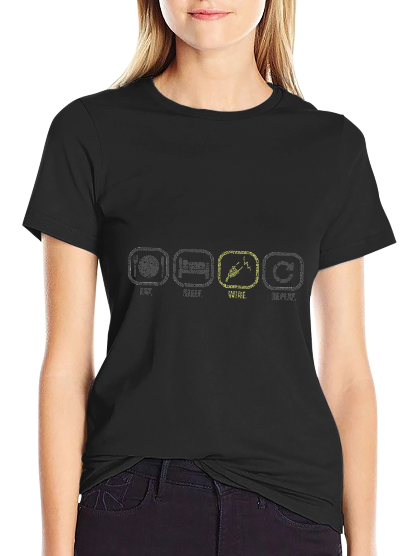 Eat Sleep Wire Repeat - Electrician T-Shirt