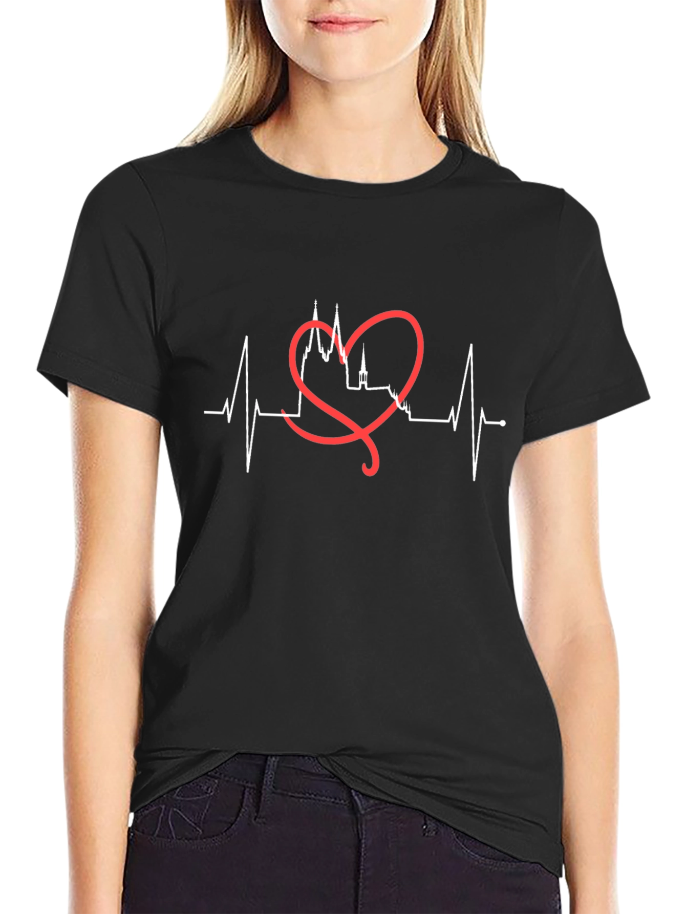 Love Prague Heartbeat T-Shirt
