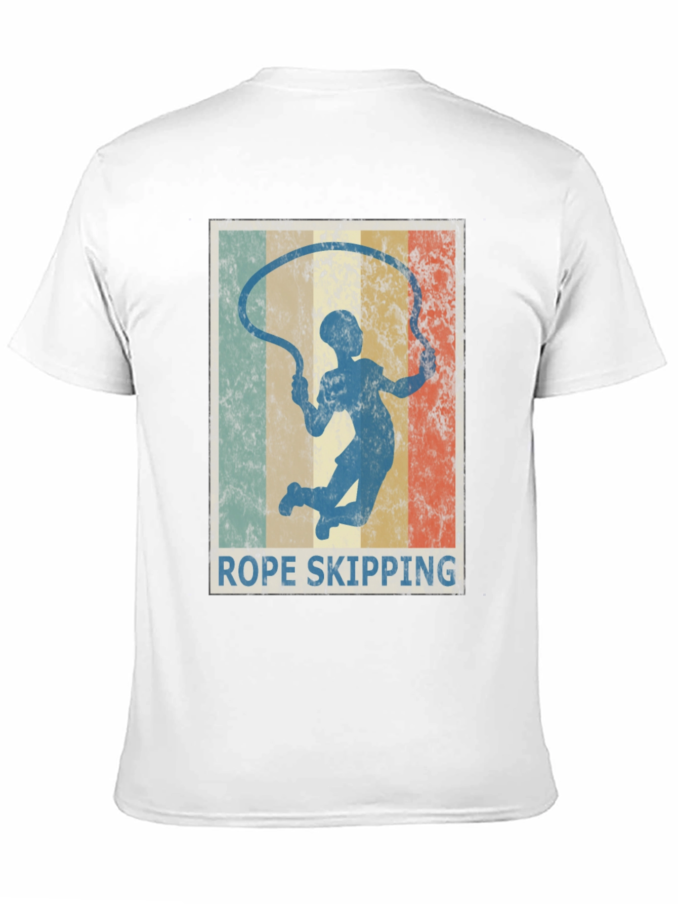 Rope Skipping Retro Style Graphic T-Shirt