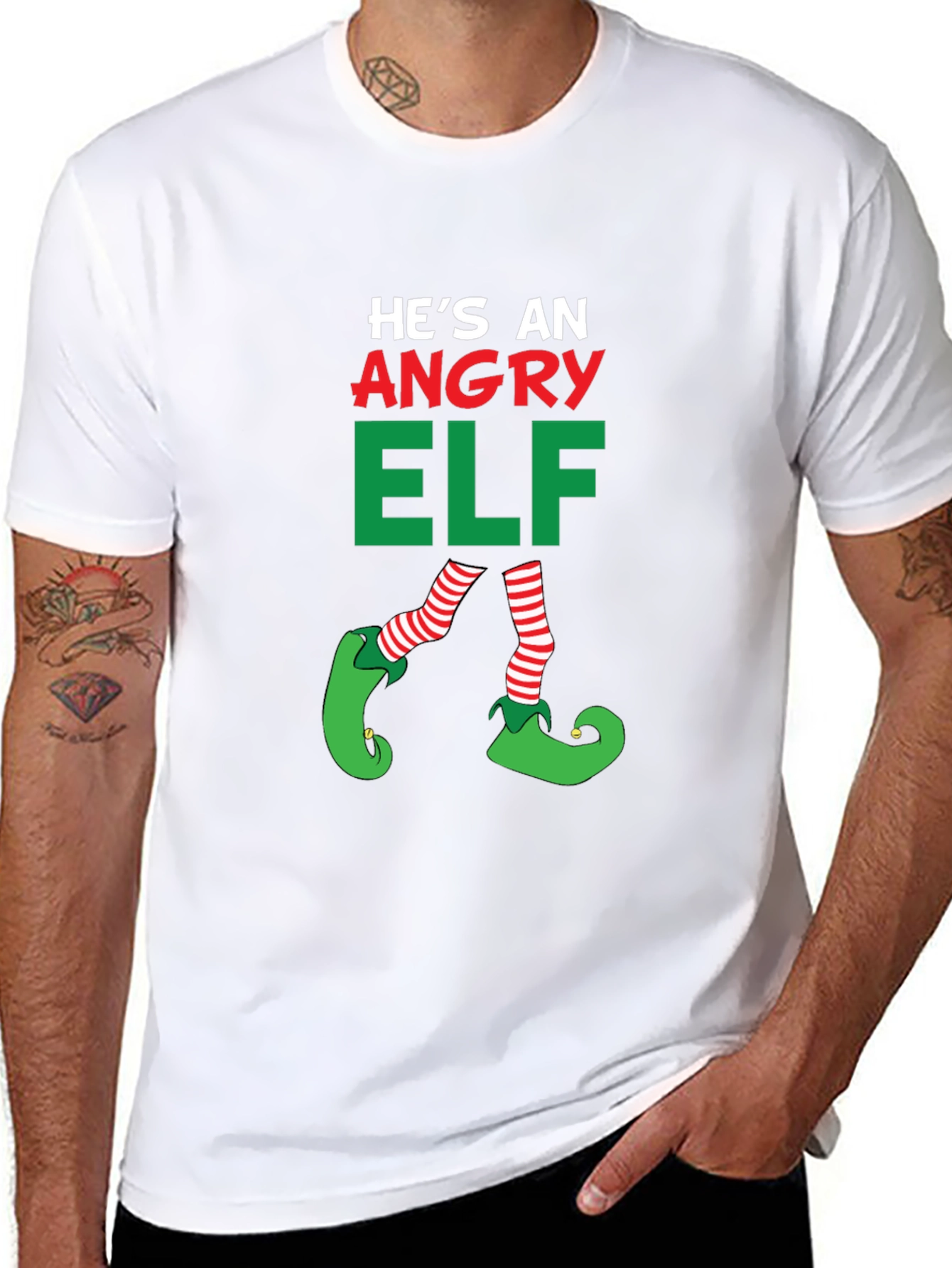 Angry Elf Christmas T-Shirt