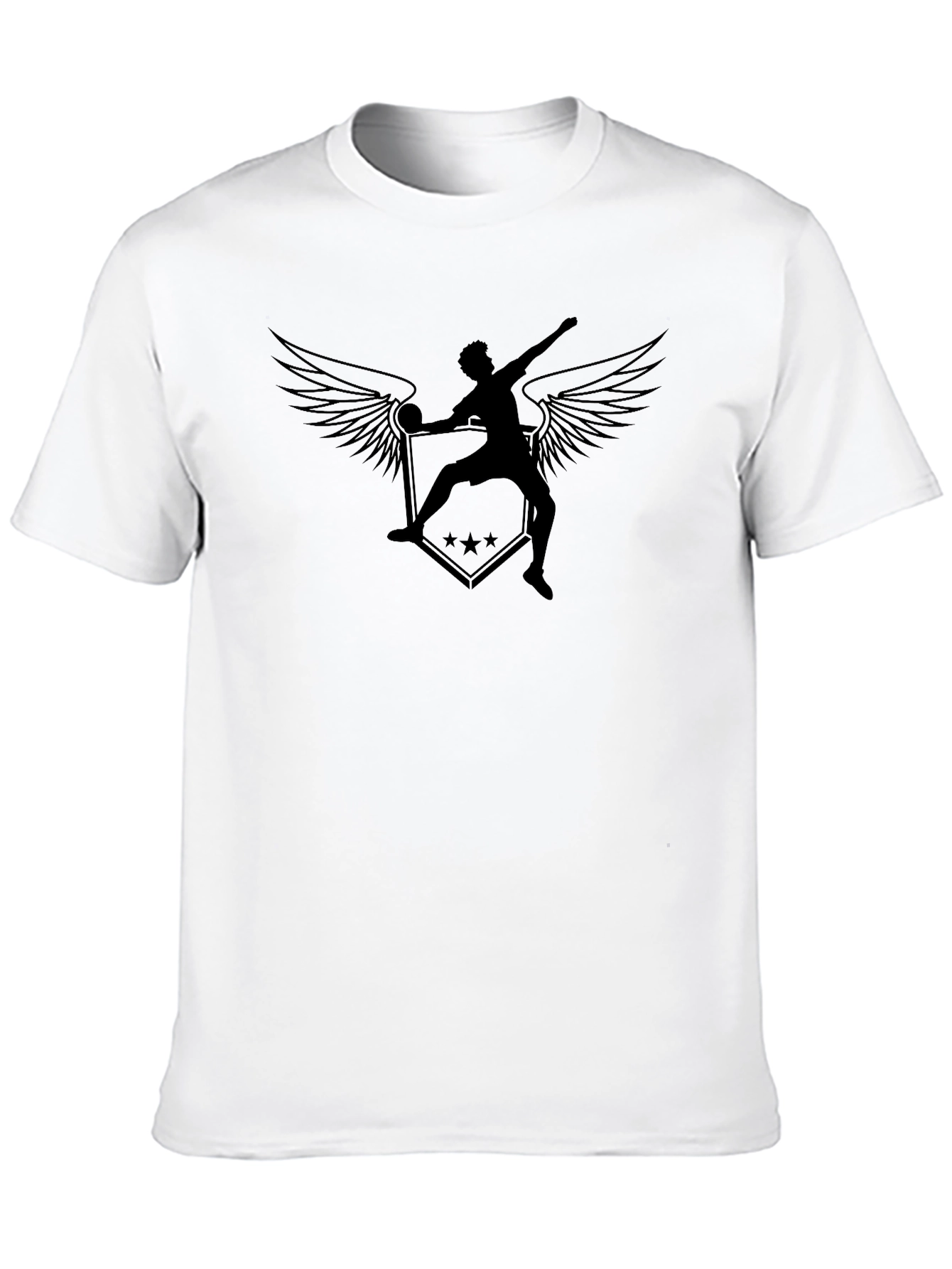 Winged Thrower Black Graphic Tee