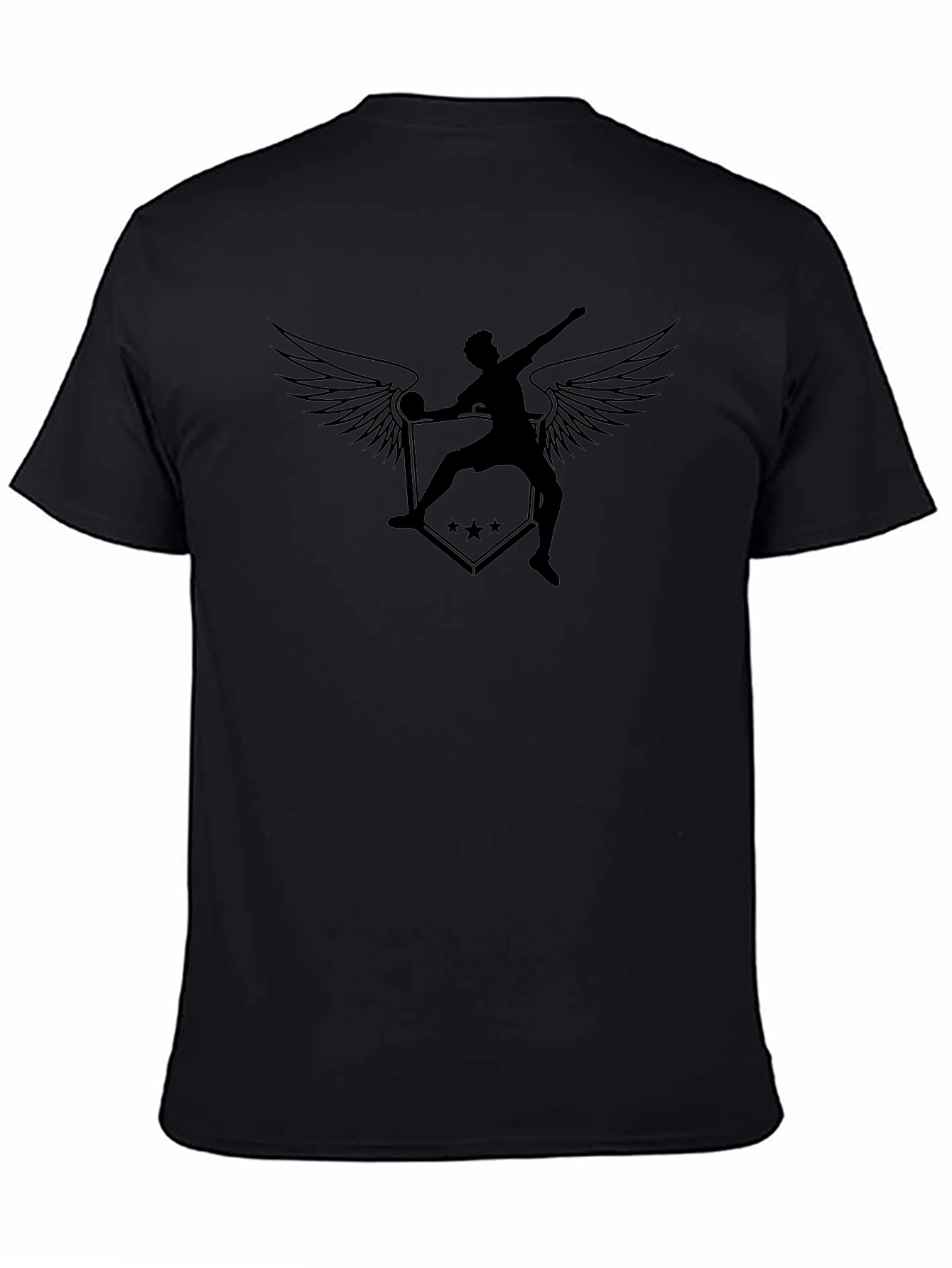 Winged Thrower Black Graphic Tee