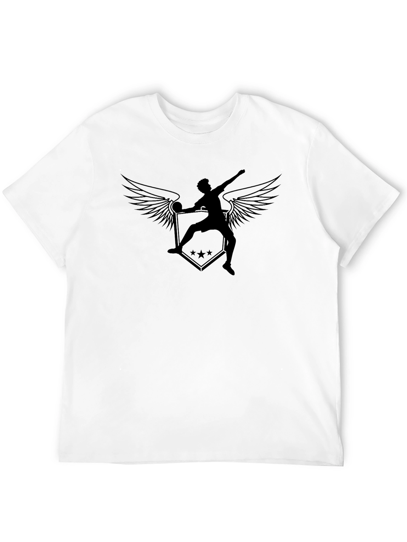 Winged Thrower Black Graphic Tee