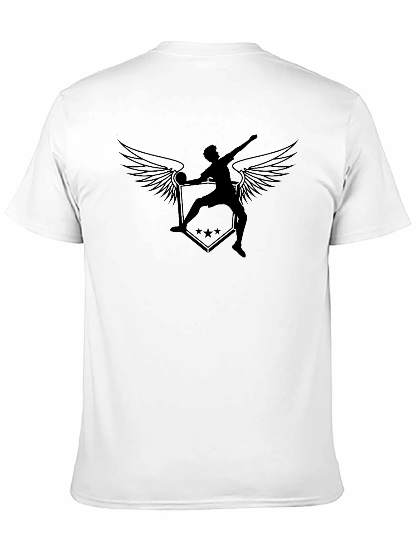 Winged Thrower Black Graphic Tee