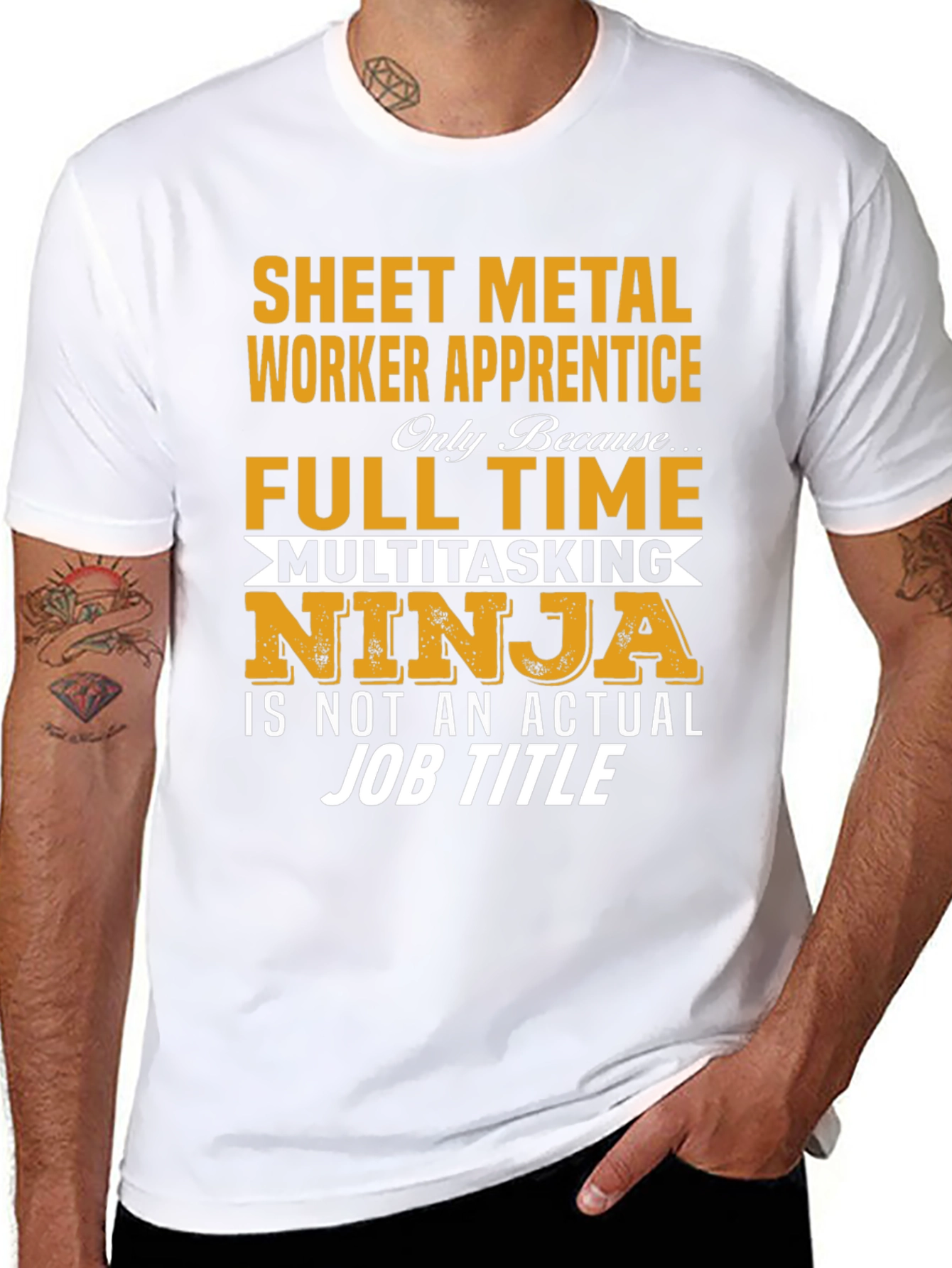 Sheet Metal Worker Apprentice T-Shirt: Full Time Ninja
