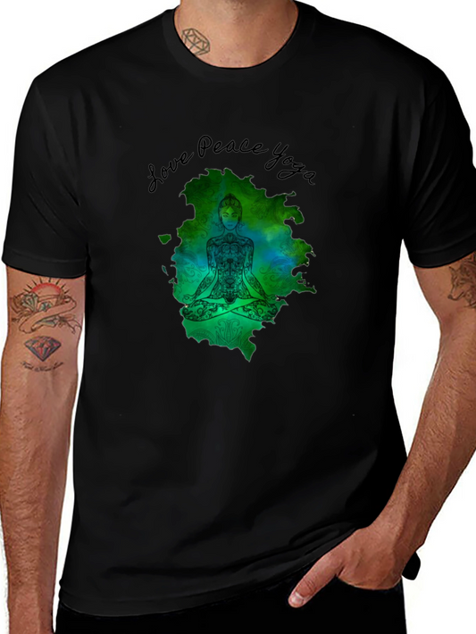 Love Peace Yoga Graphic T-Shirt