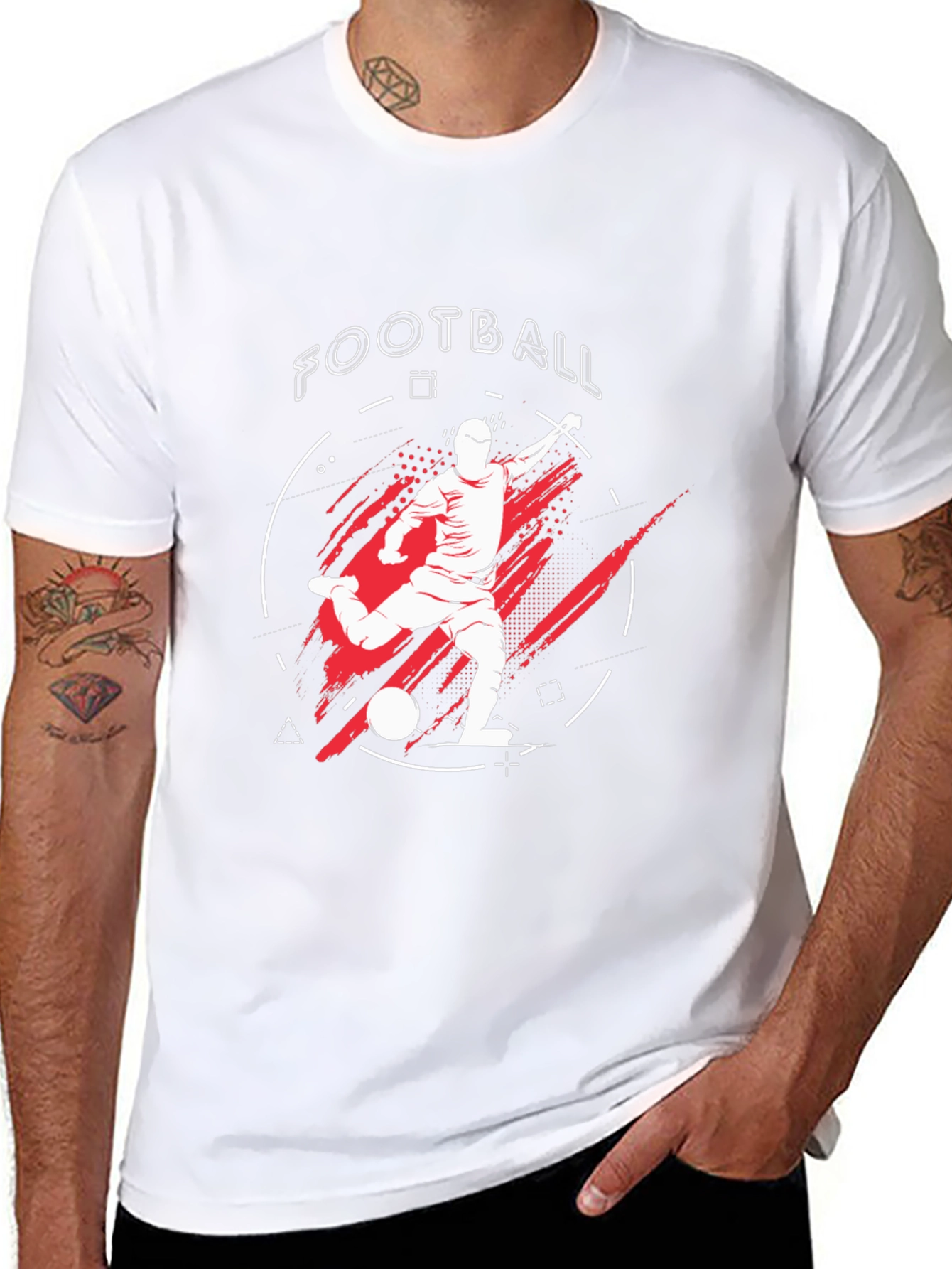 Football Graphic Tee - Sporty Black T-Shirt