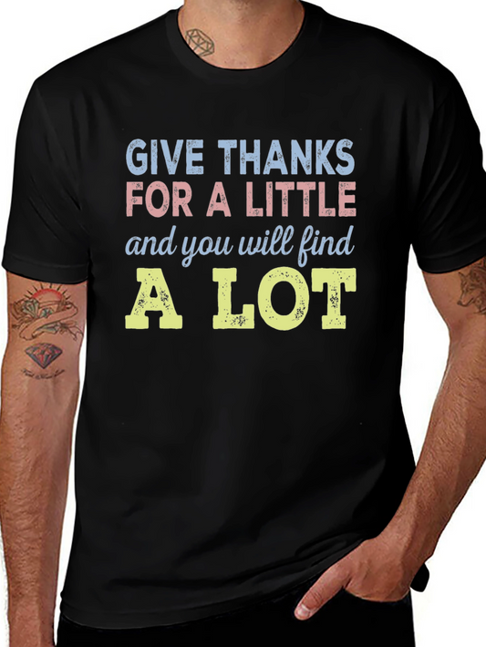 Give Thanks T-Shirt - Inspirational Graphic Tee
