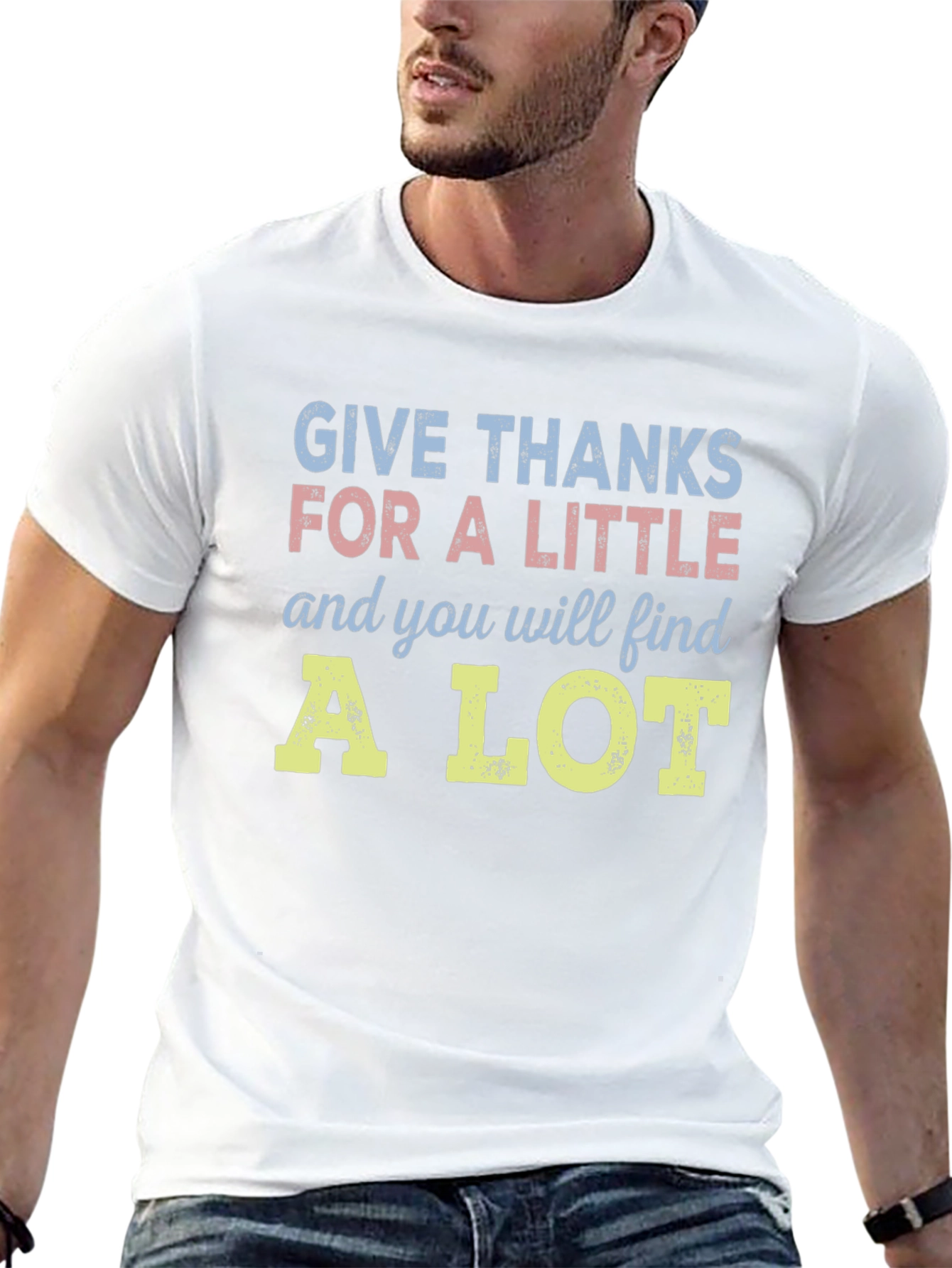Give Thanks T-Shirt - Inspirational Graphic Tee