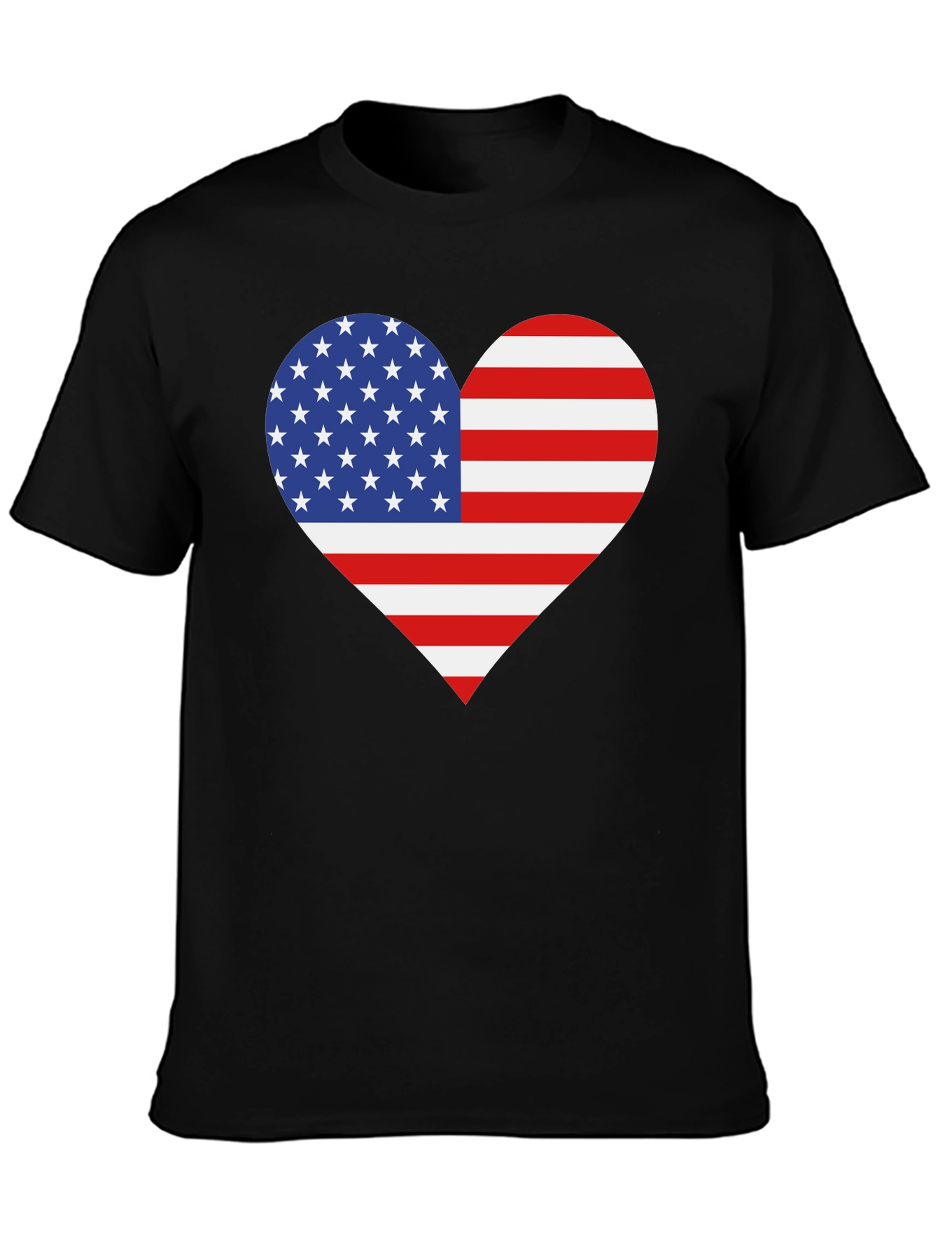 American Flag Heart Graphic Tee