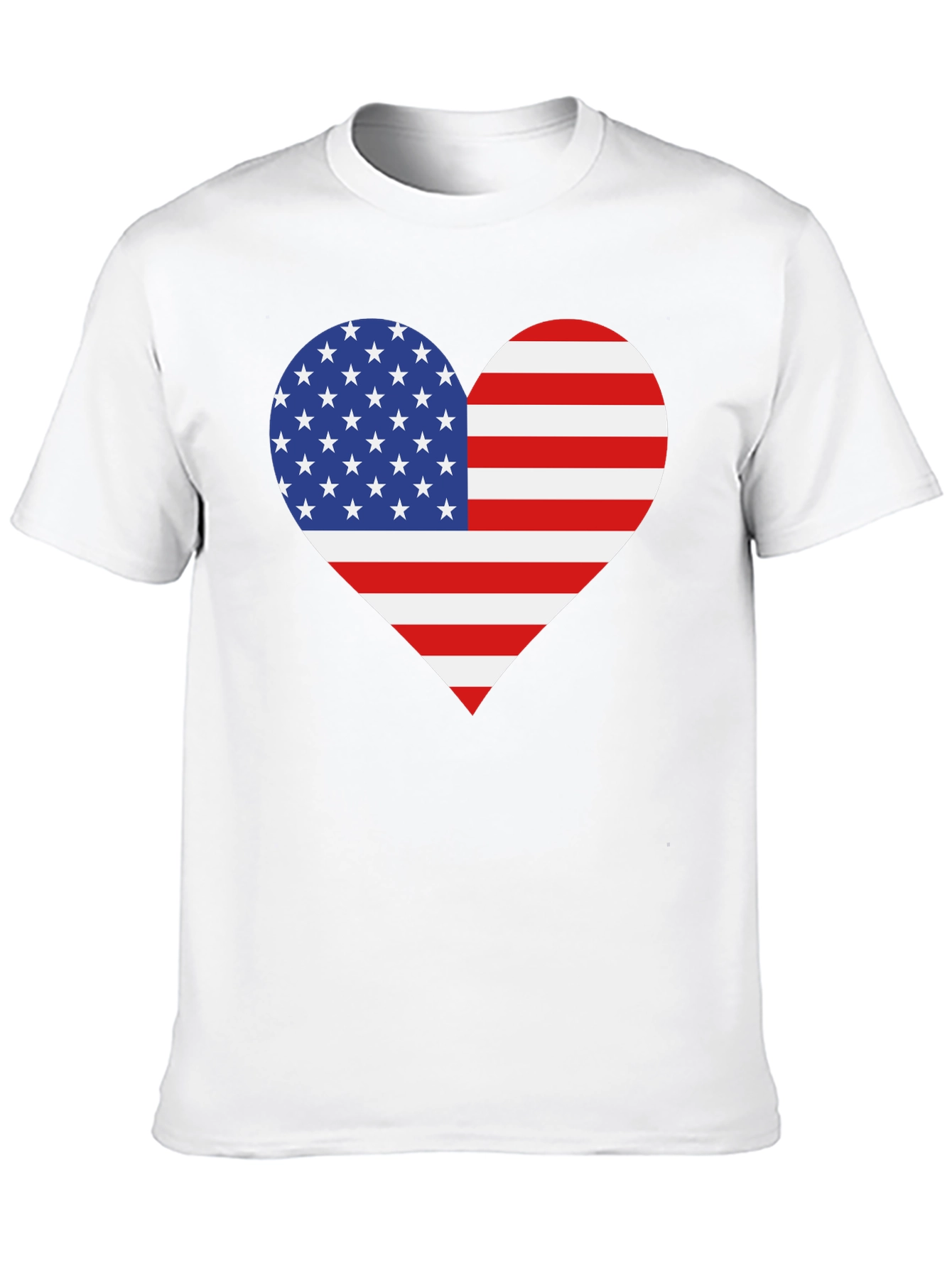 American Flag Heart Graphic Tee