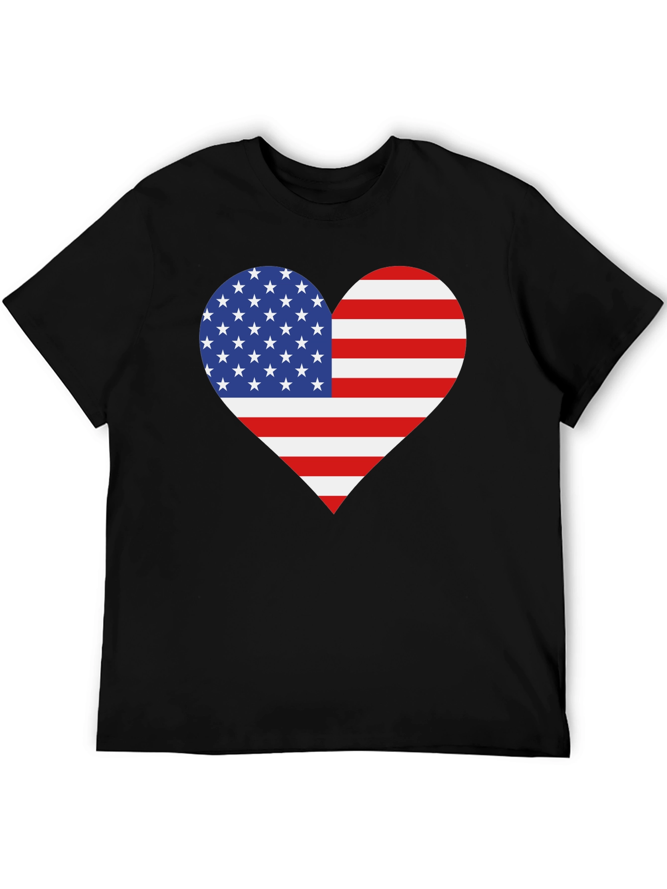 American Flag Heart Graphic Tee