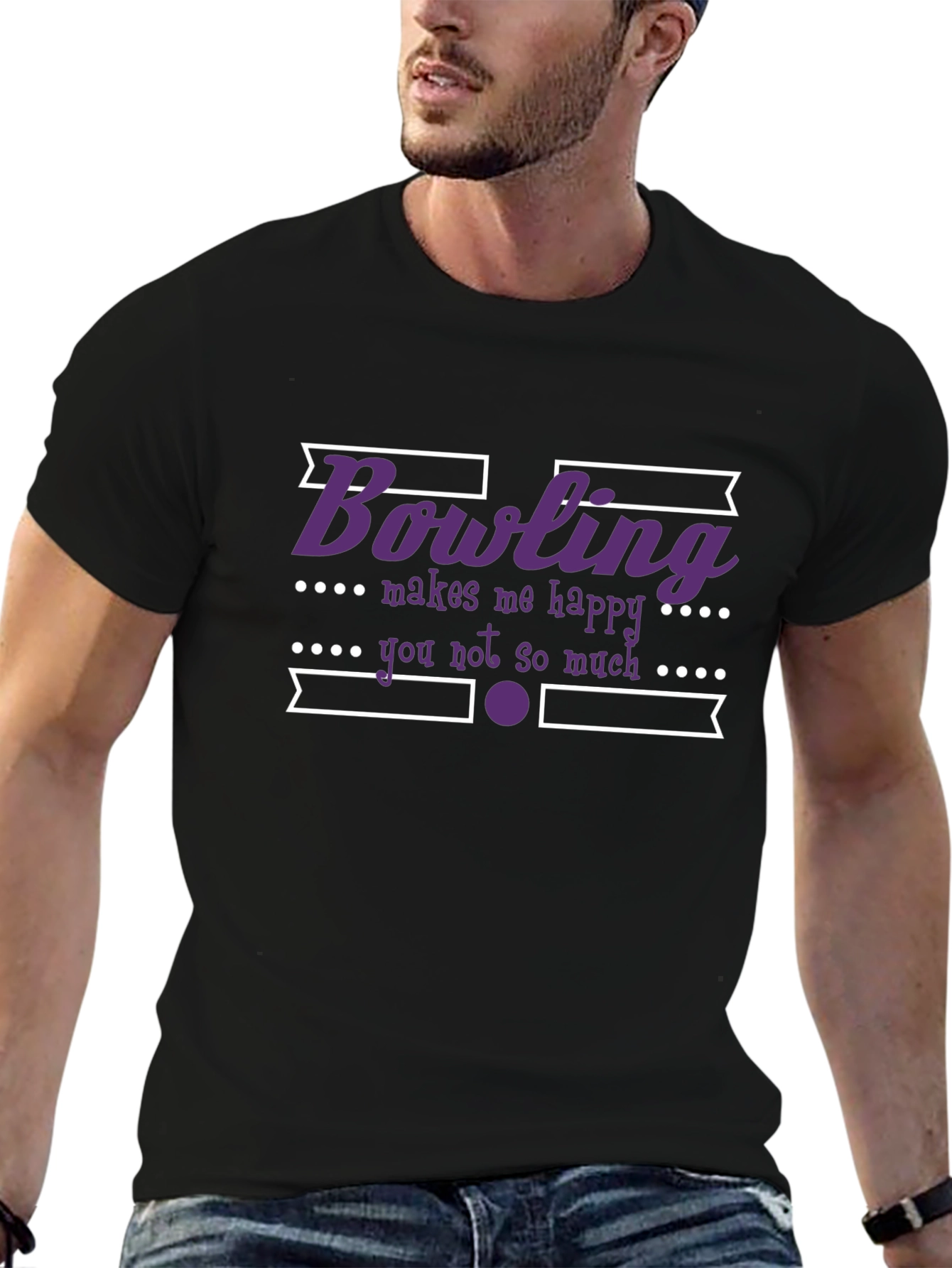 Bowling Makes Me Happy T-Shirt