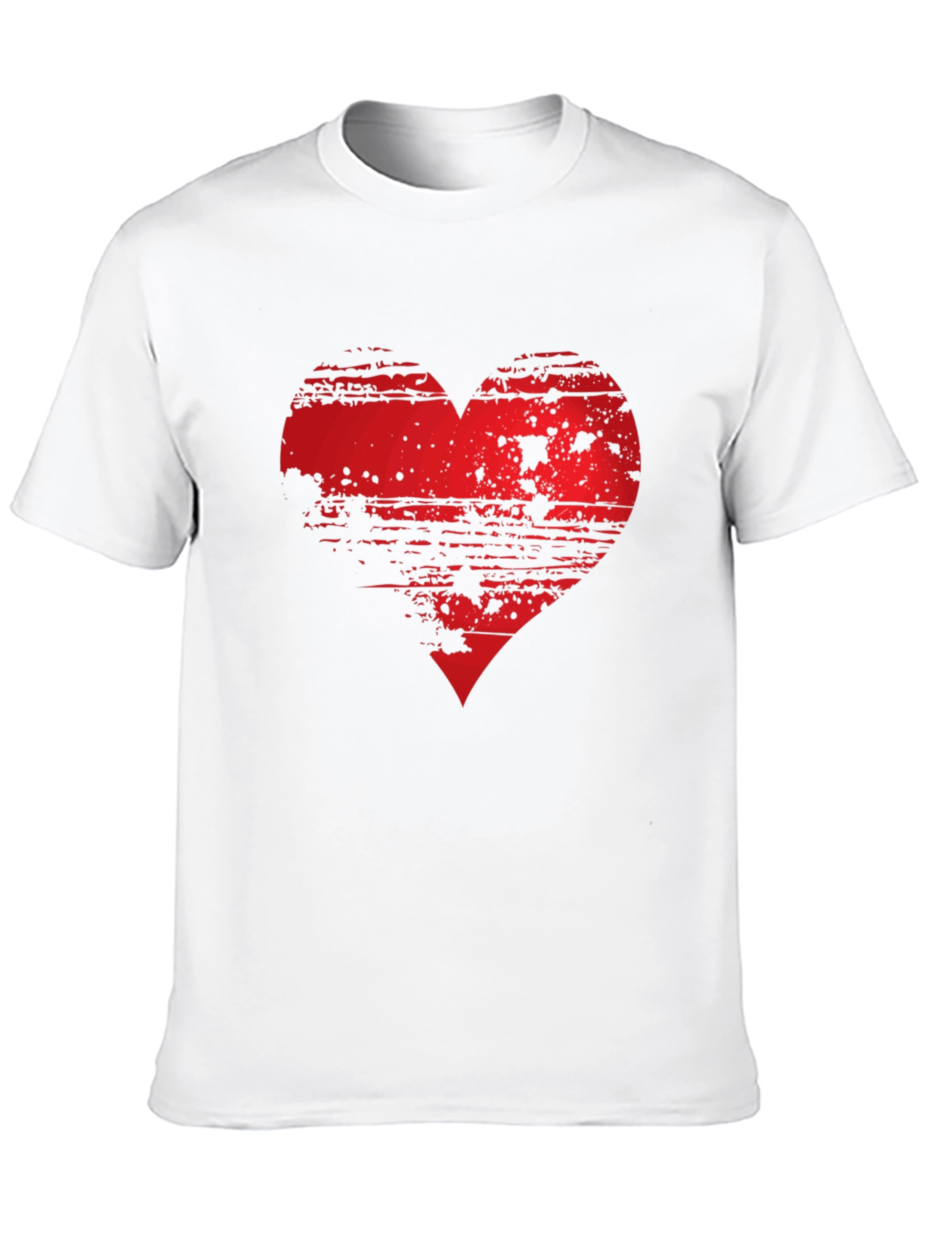 Grunge Heart Graphic Tee - Modern Style