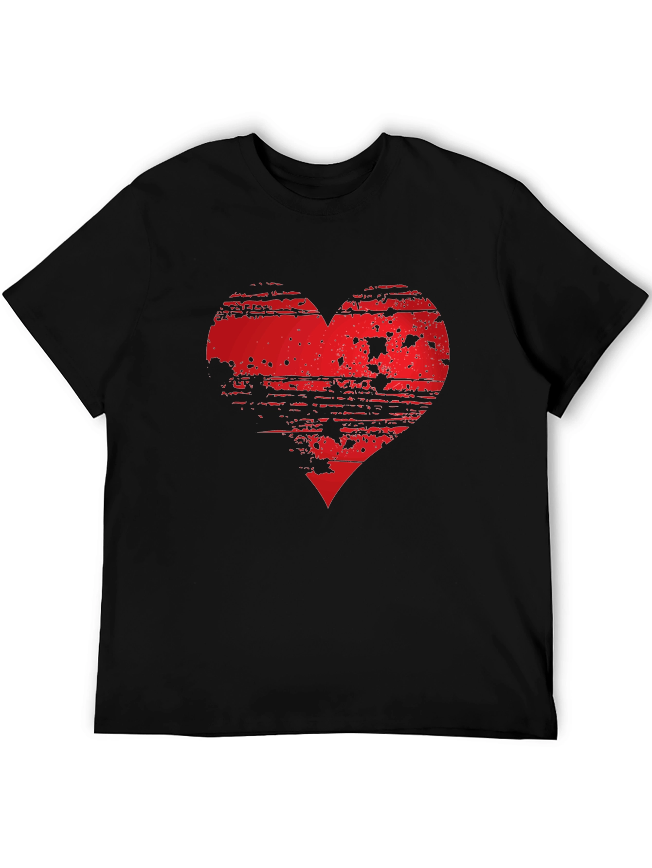 Grunge Heart Graphic Tee - Modern Style