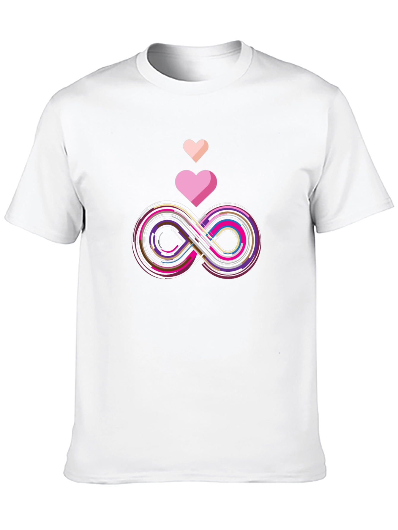 Infinity Love Graphic Tee - Stylish Black T-Shirt