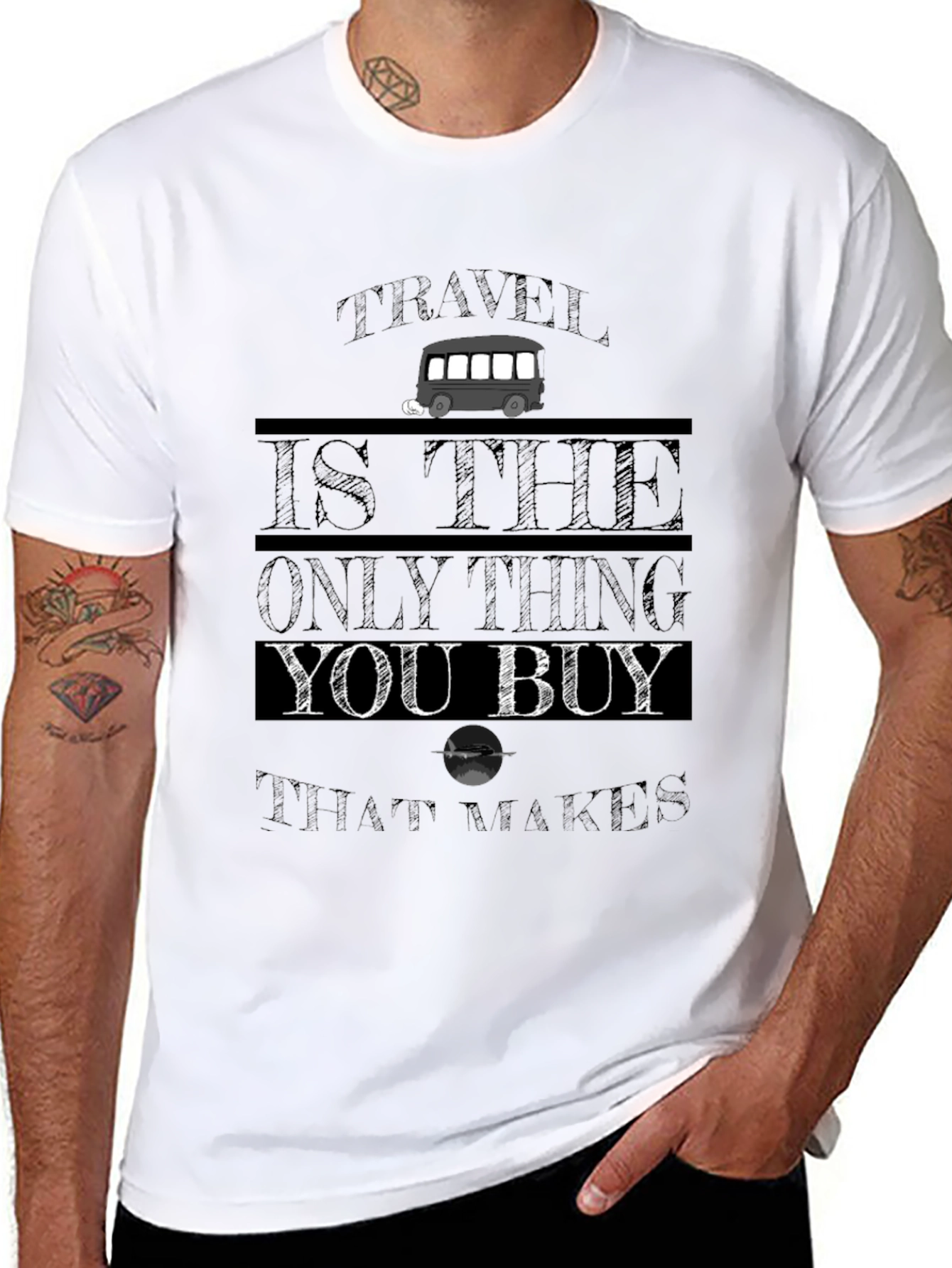 Travel is the Only Thing You Buy Graphic Tee