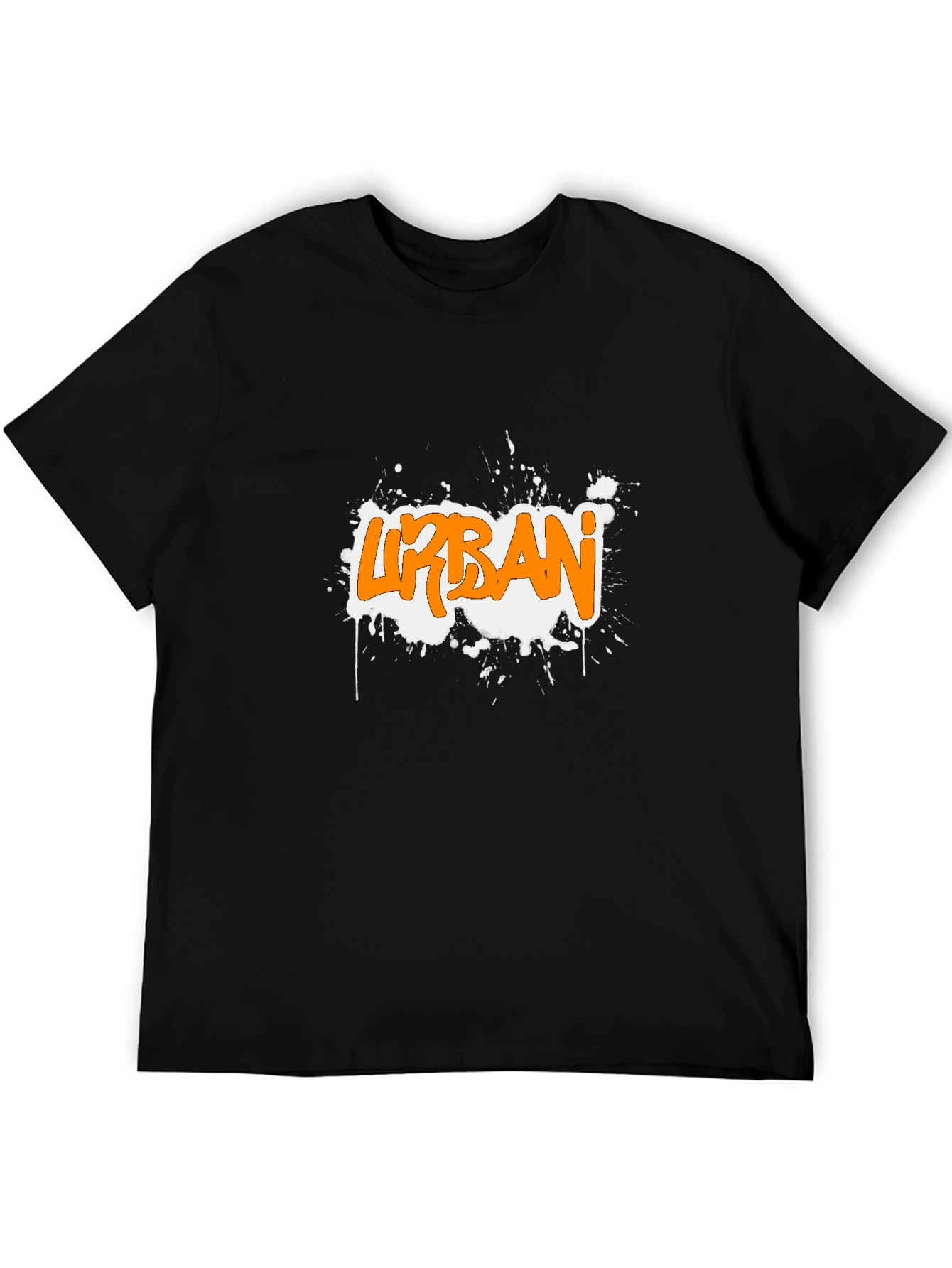 Urban Graffiti Graphic Black T-Shirt