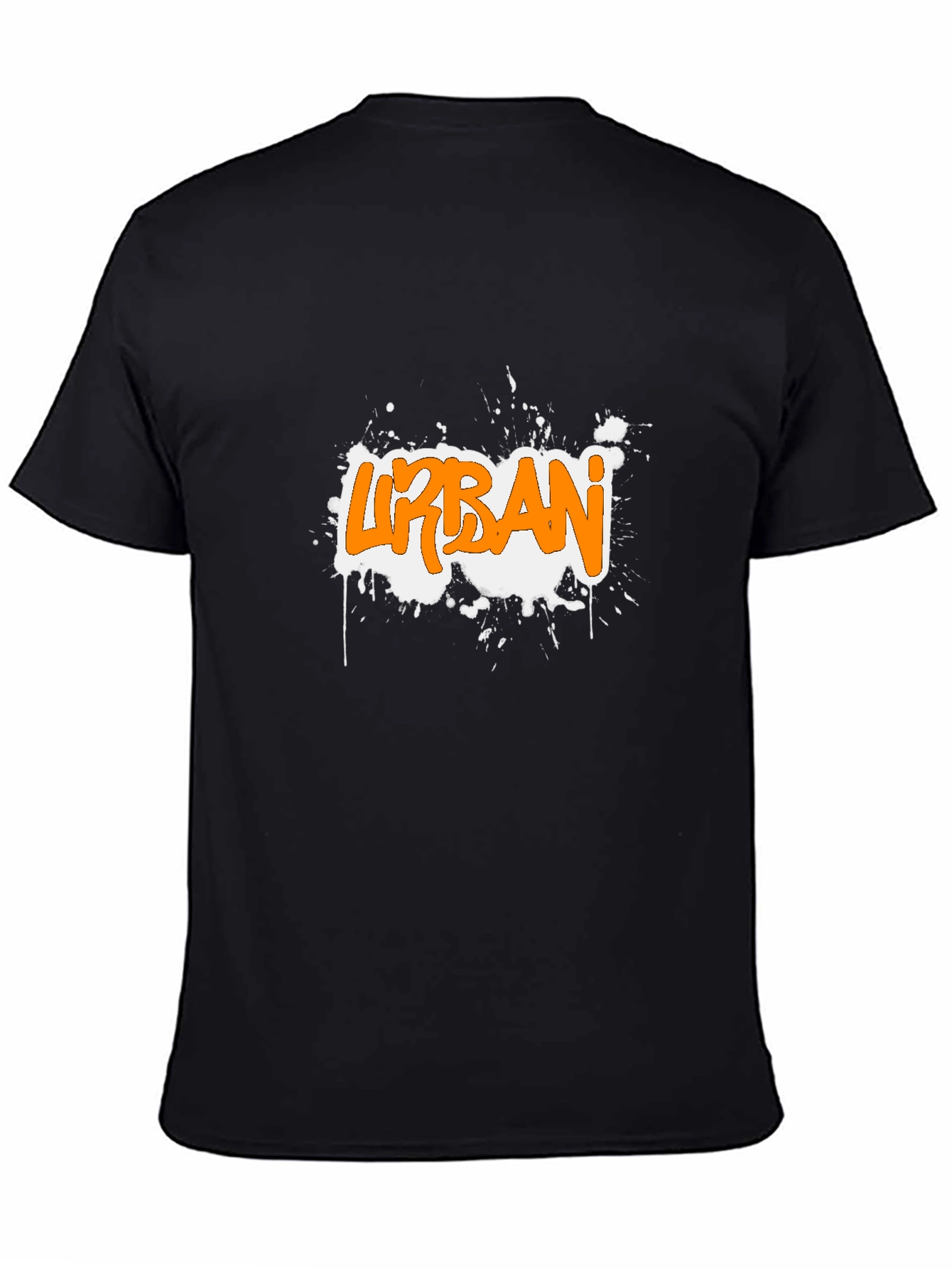Urban Graffiti Graphic Black T-Shirt