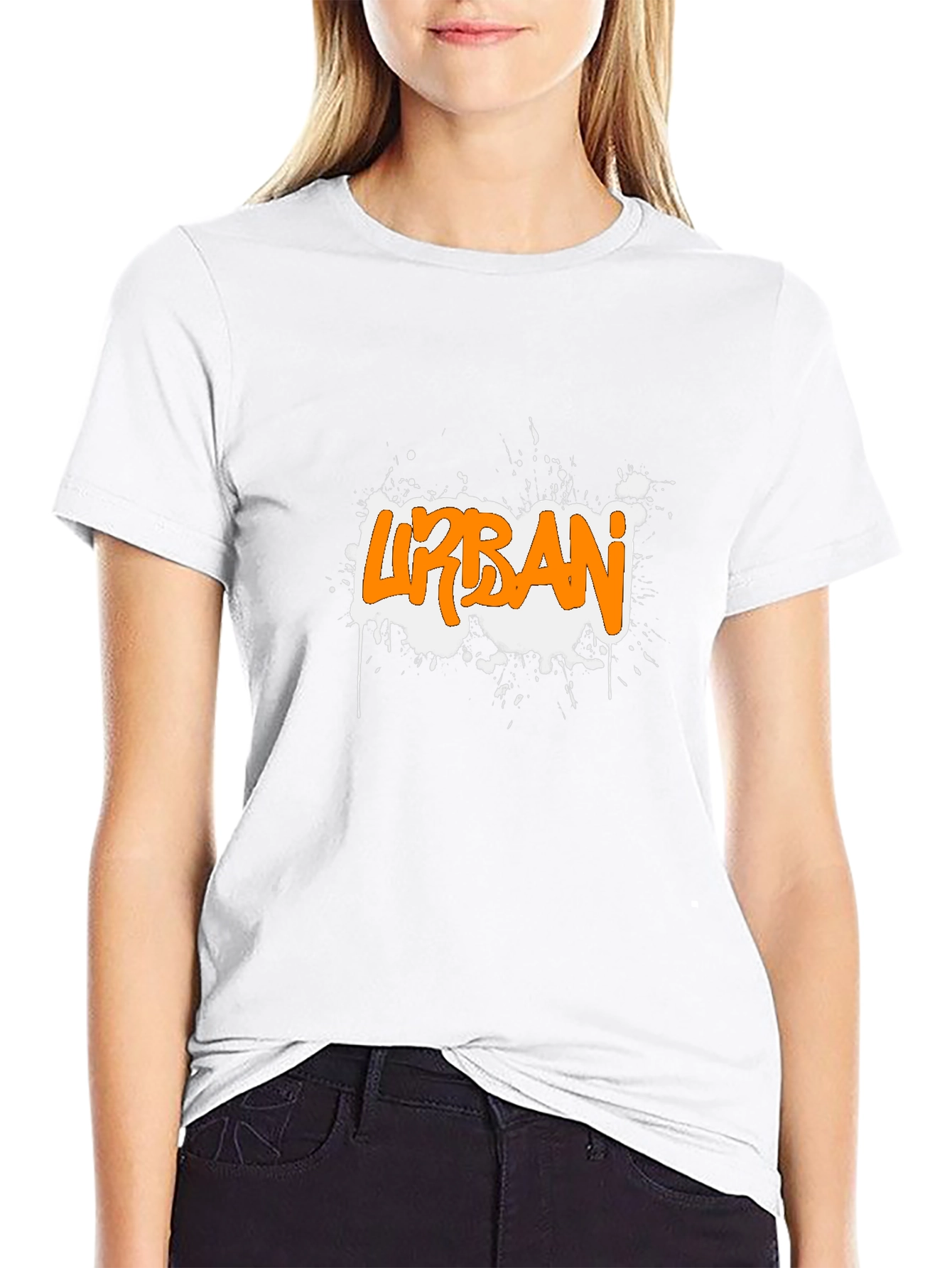 Urban Graffiti Graphic Black T-Shirt