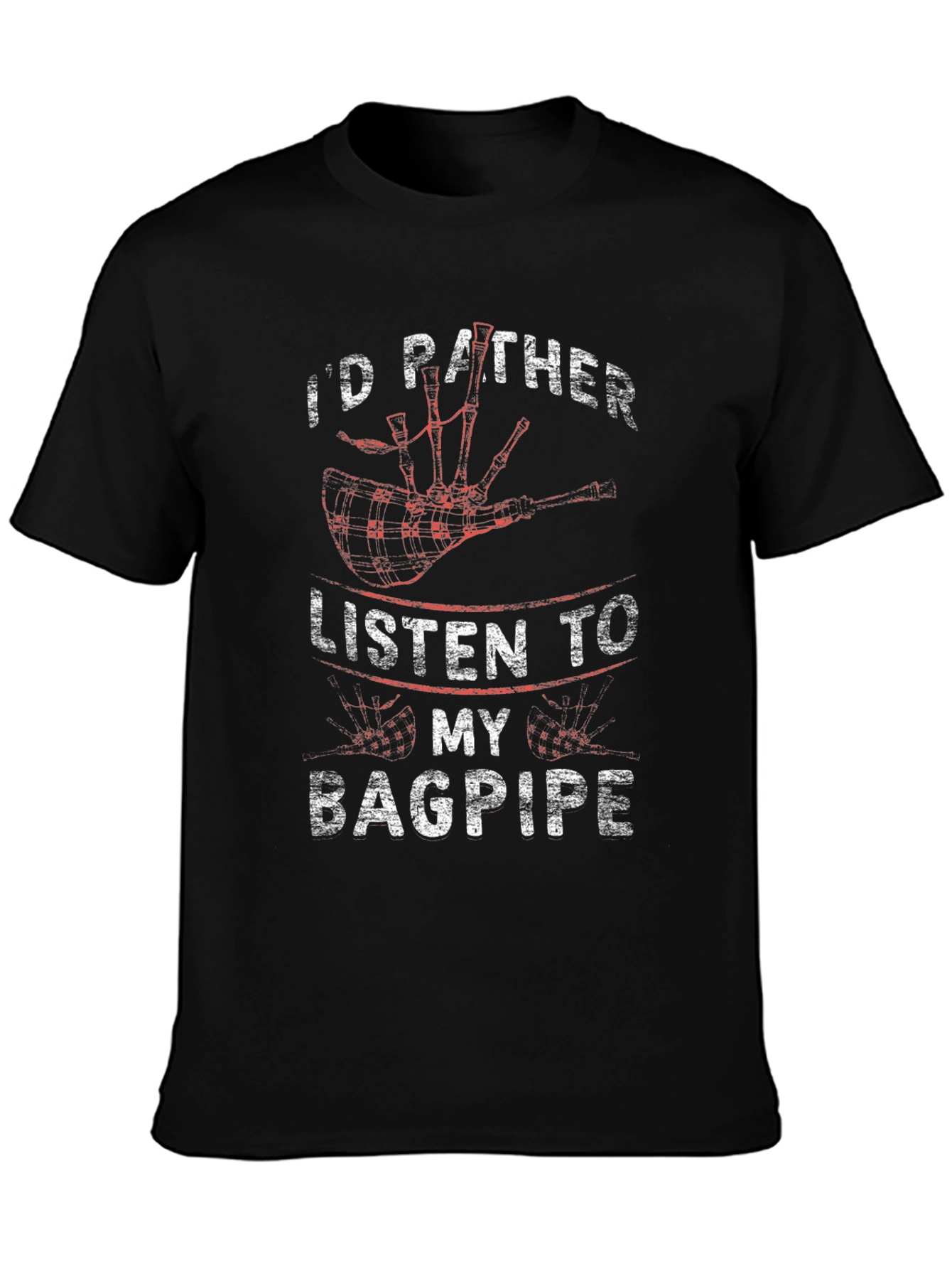 Bagpipe Lover Graphic Tee