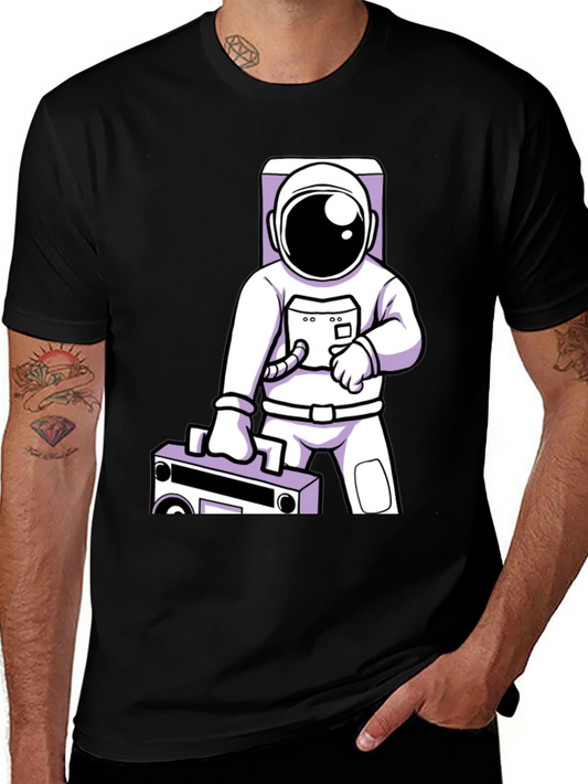 Astronaut with Boombox Graphic Tee