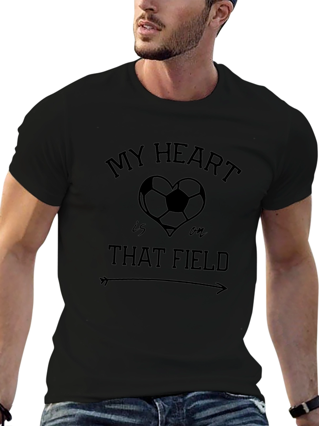 Soccer Lovers Heart T-Shirt