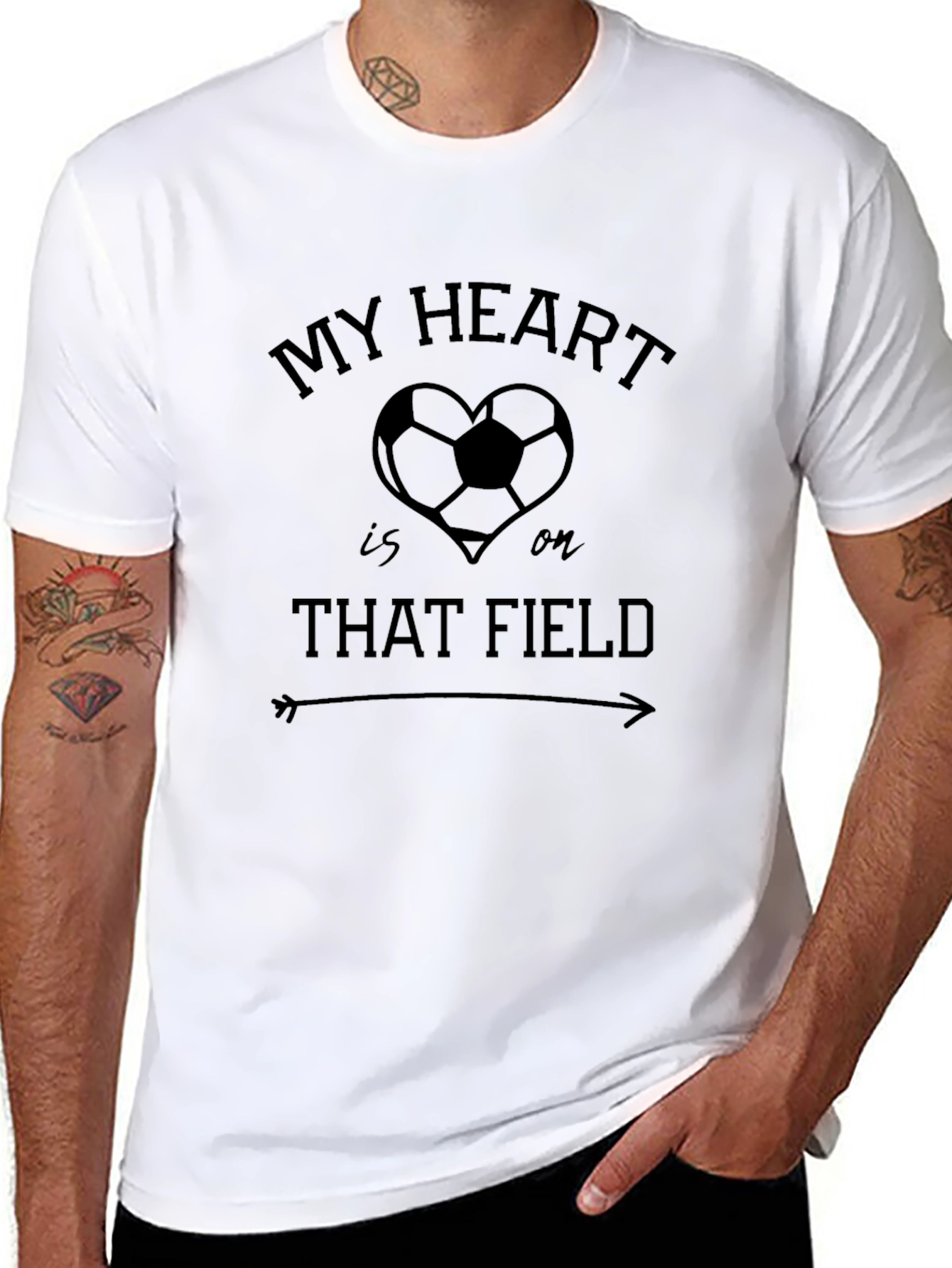 Soccer Lovers Heart T-Shirt