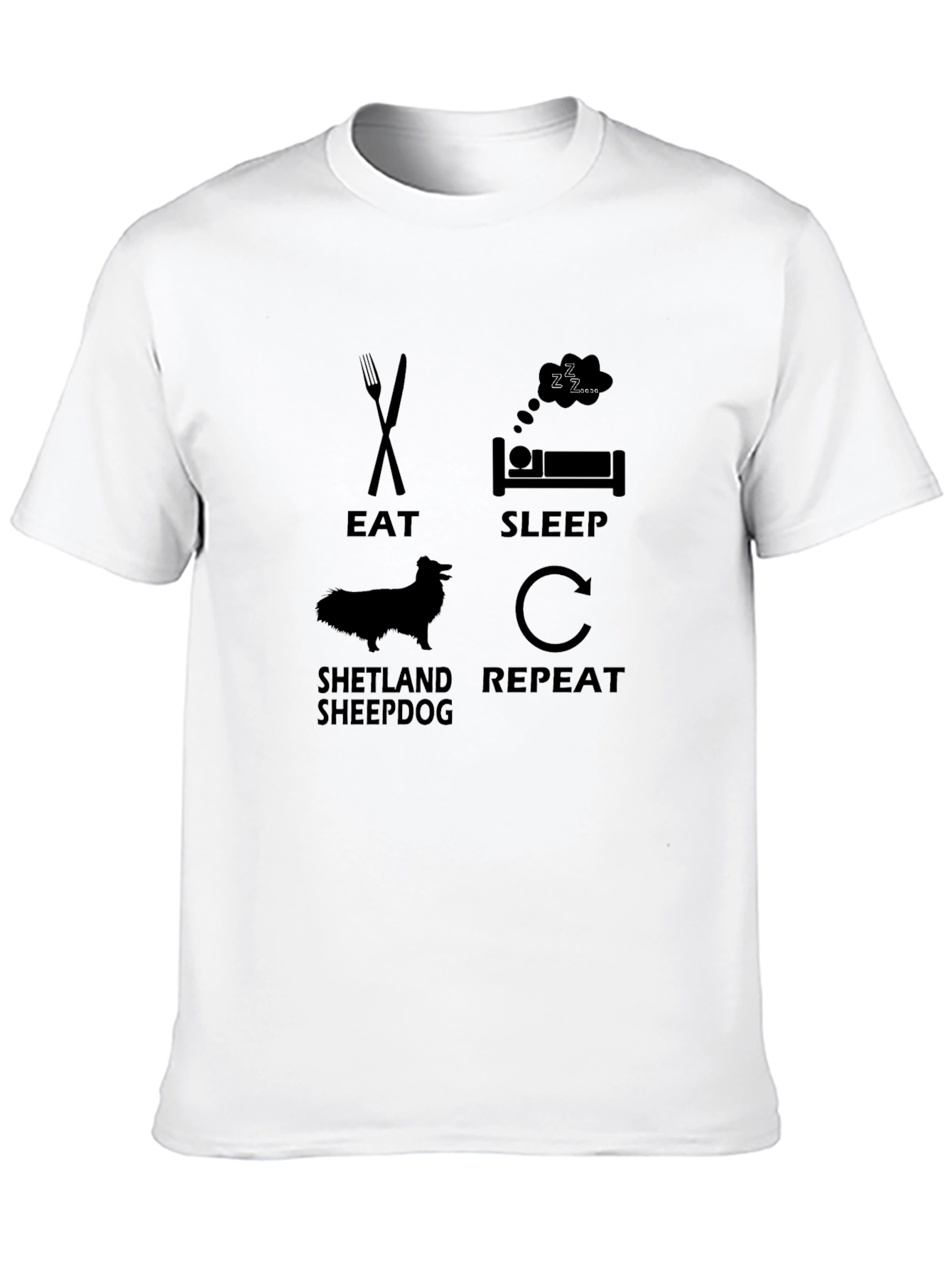 Eat Sleep Shetland Sheepdog Repeat T-Shirt
