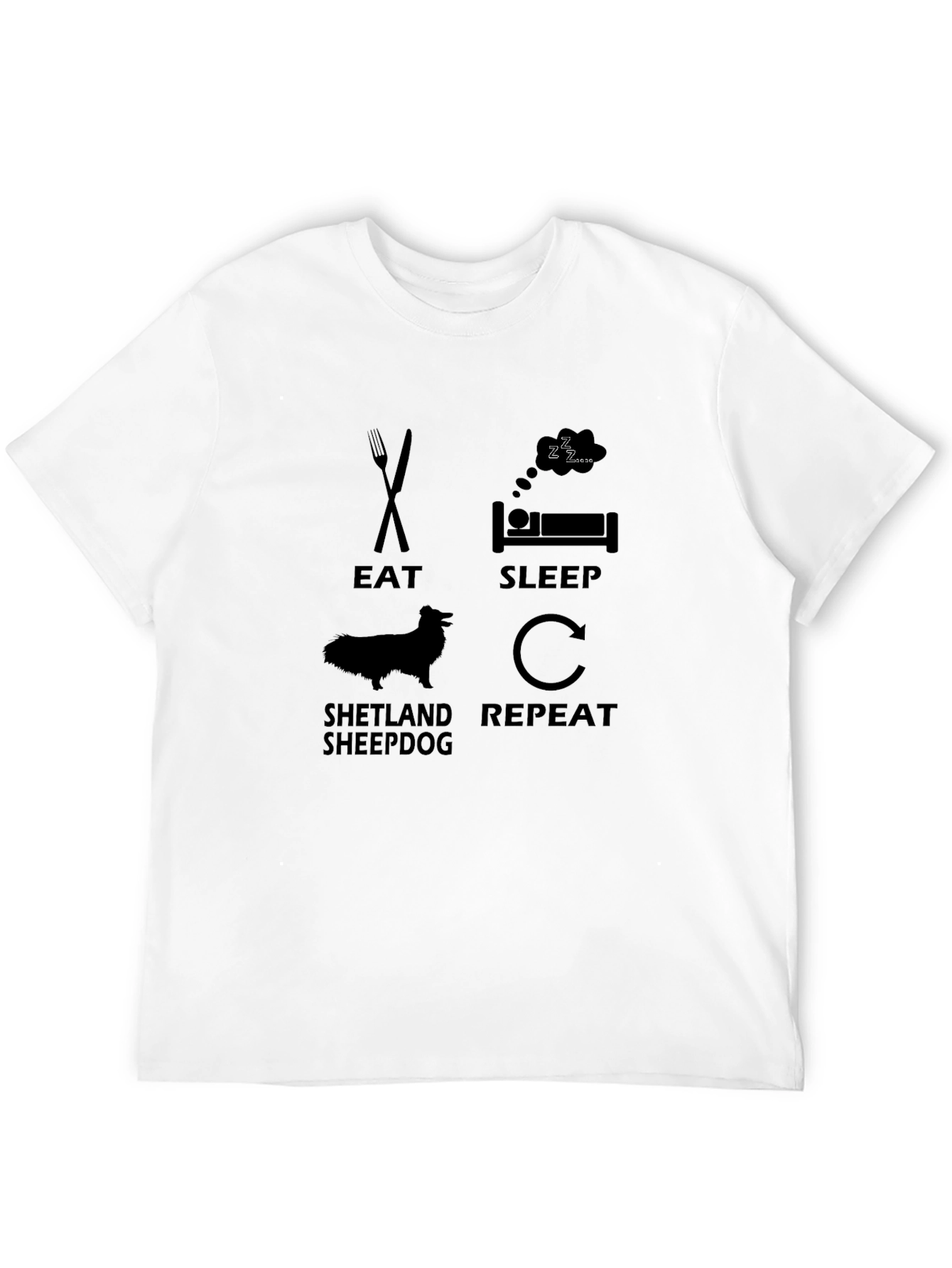 Eat Sleep Shetland Sheepdog Repeat T-Shirt